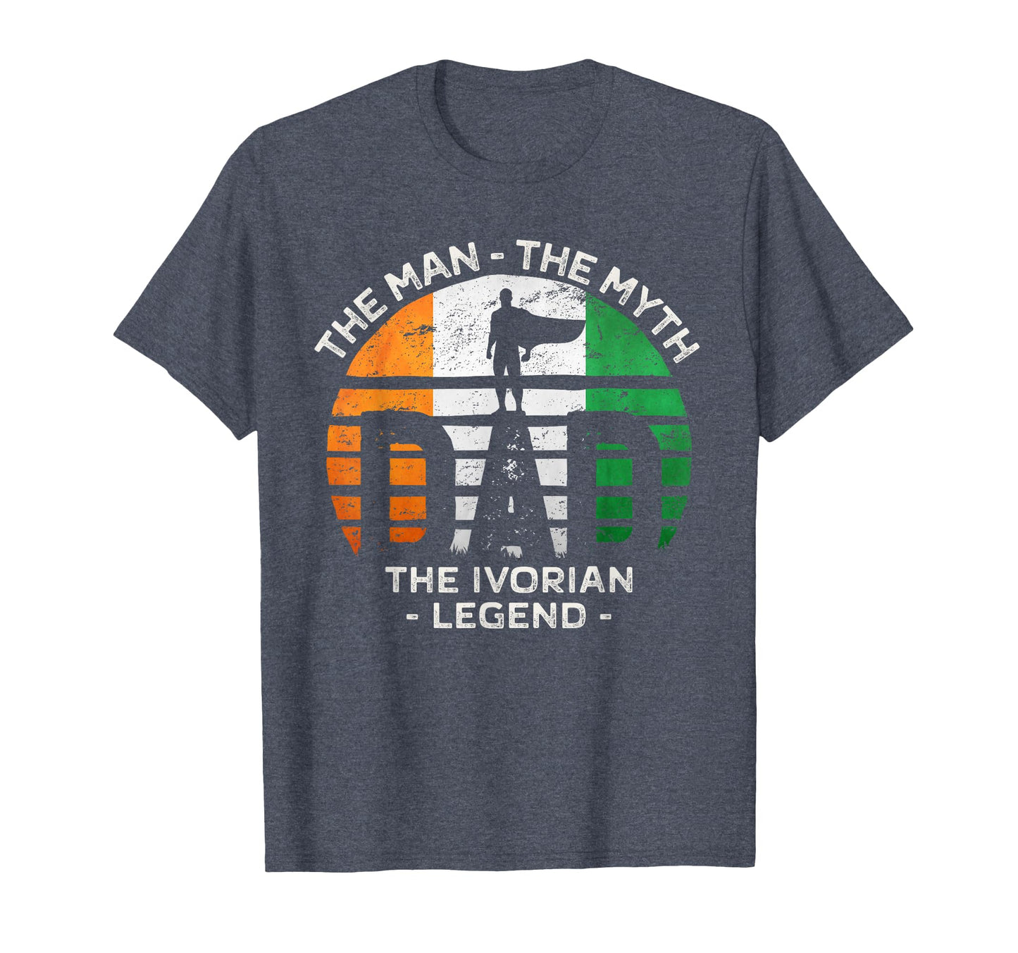 Dad Myth Ivorian Legend Ivory Coast T-Shirt - Minimalist Print Men Women - T-Shirt, Sweatshirt, Hoodie