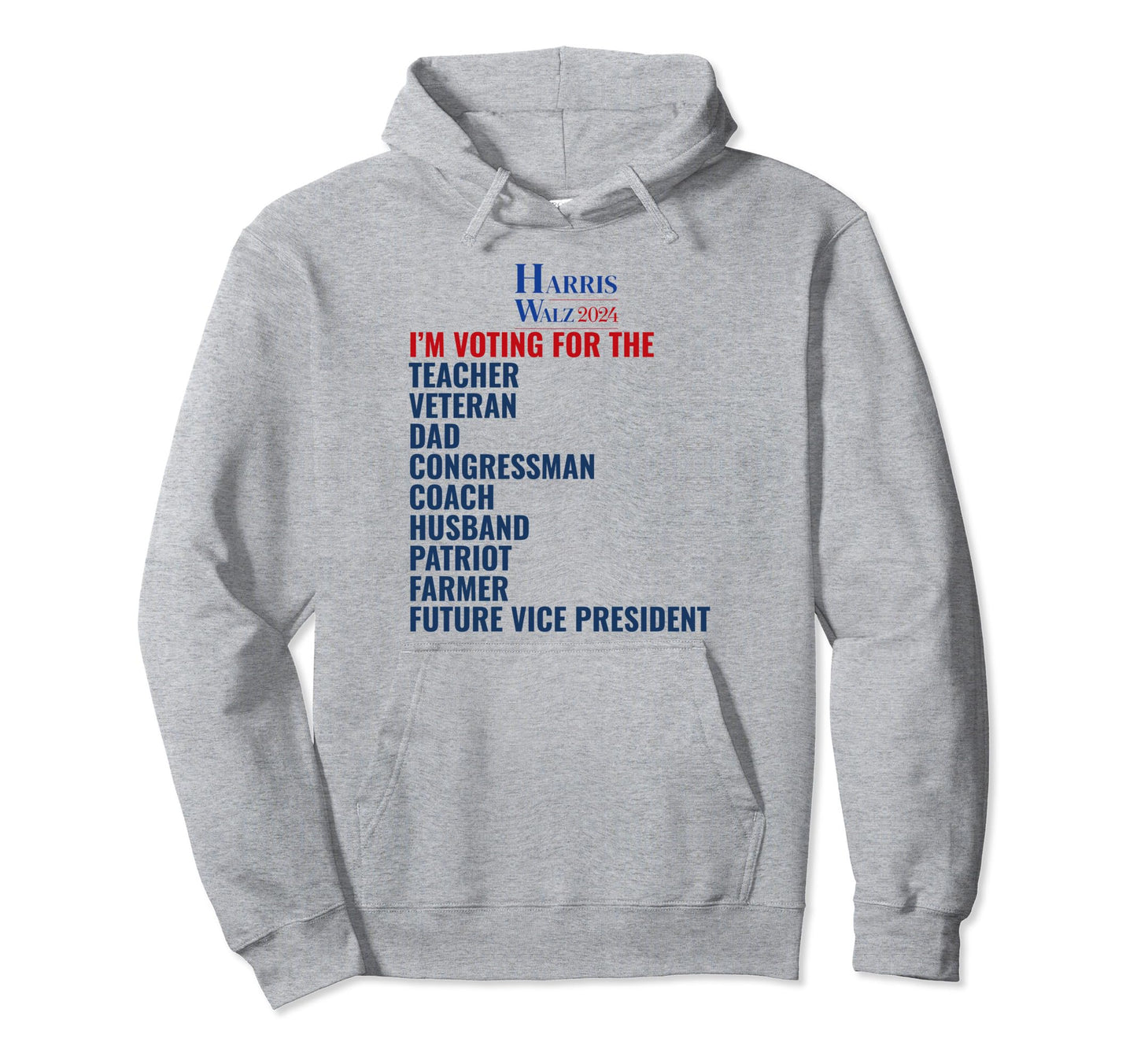 Tim Walz 2024 Teacher Veteran Hoodie - Aesthetic Graphic for Adults - T-Shirt, Sweatshirt, Hoodie