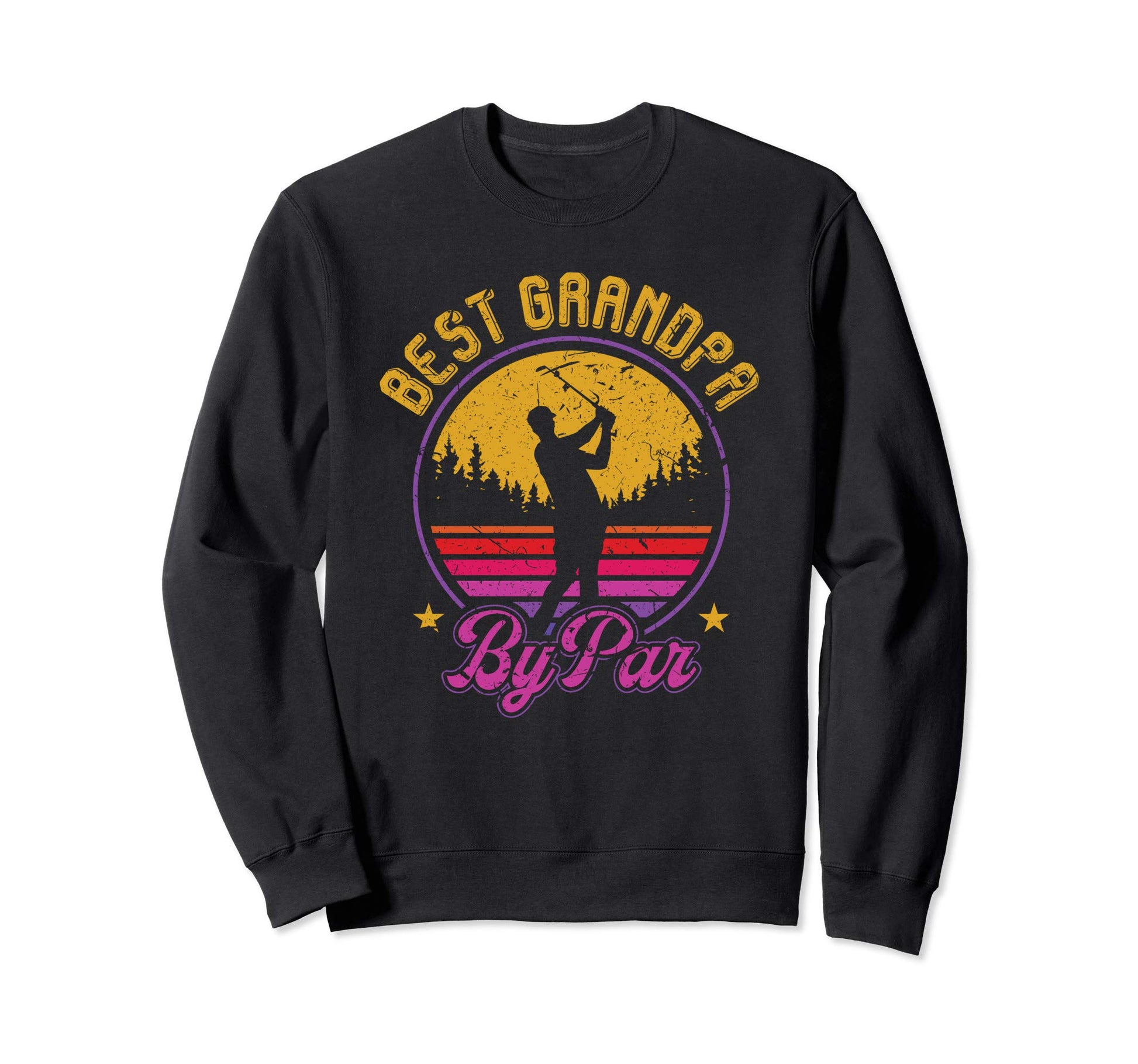 Best Grandpa Par Funny Golf Sweatshirt - Minimalist Print for Adults - T-Shirt, Sweatshirt, Hoodie
