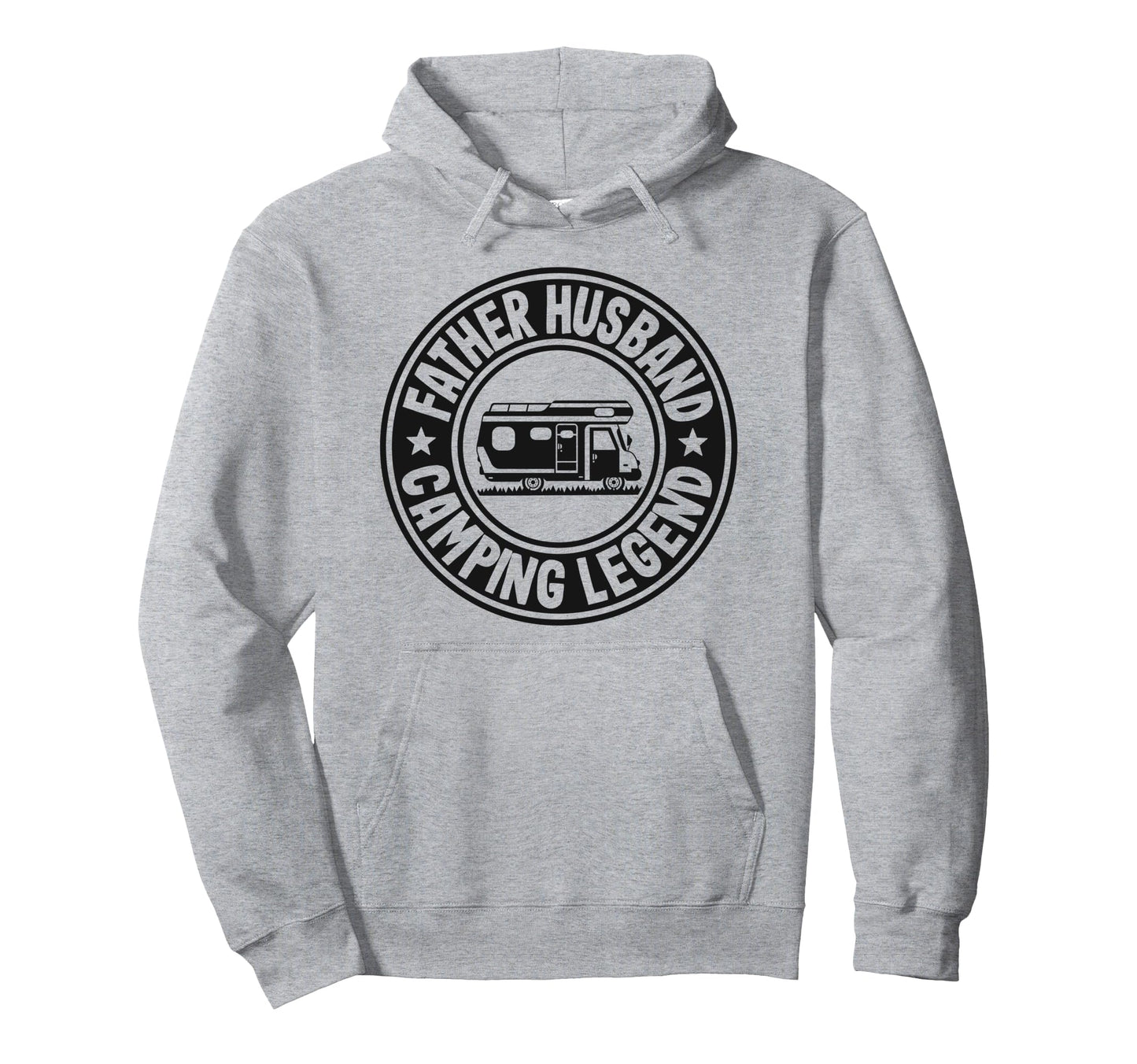 Father Husband Camping Legend Rv Hoodie - Minimalist Print Men Women - T-Shirt, Sweatshirt, Hoodie