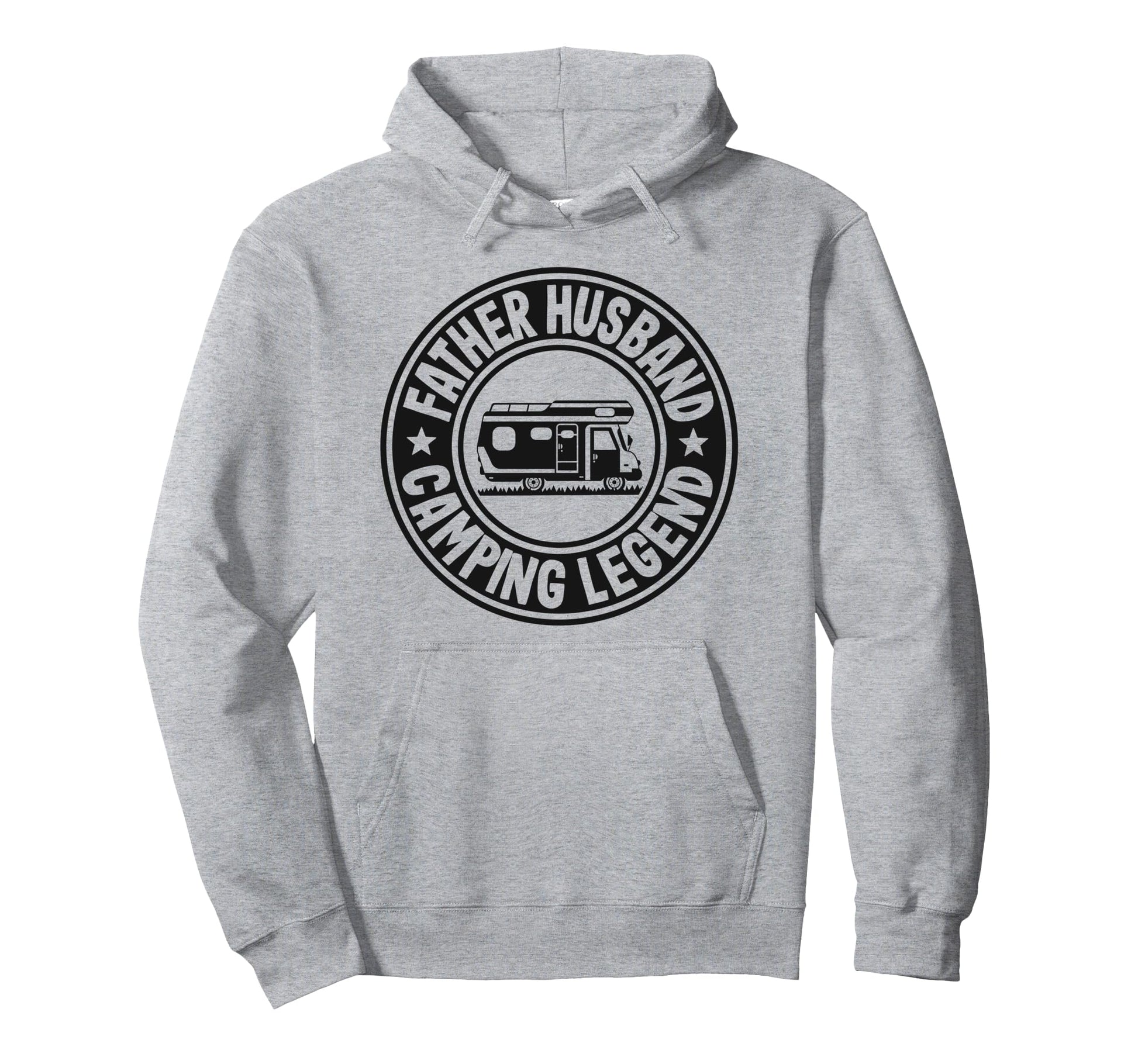Father Husband Camping Legend Rv Hoodie - Minimalist Print Men Women - T-Shirt, Sweatshirt, Hoodie