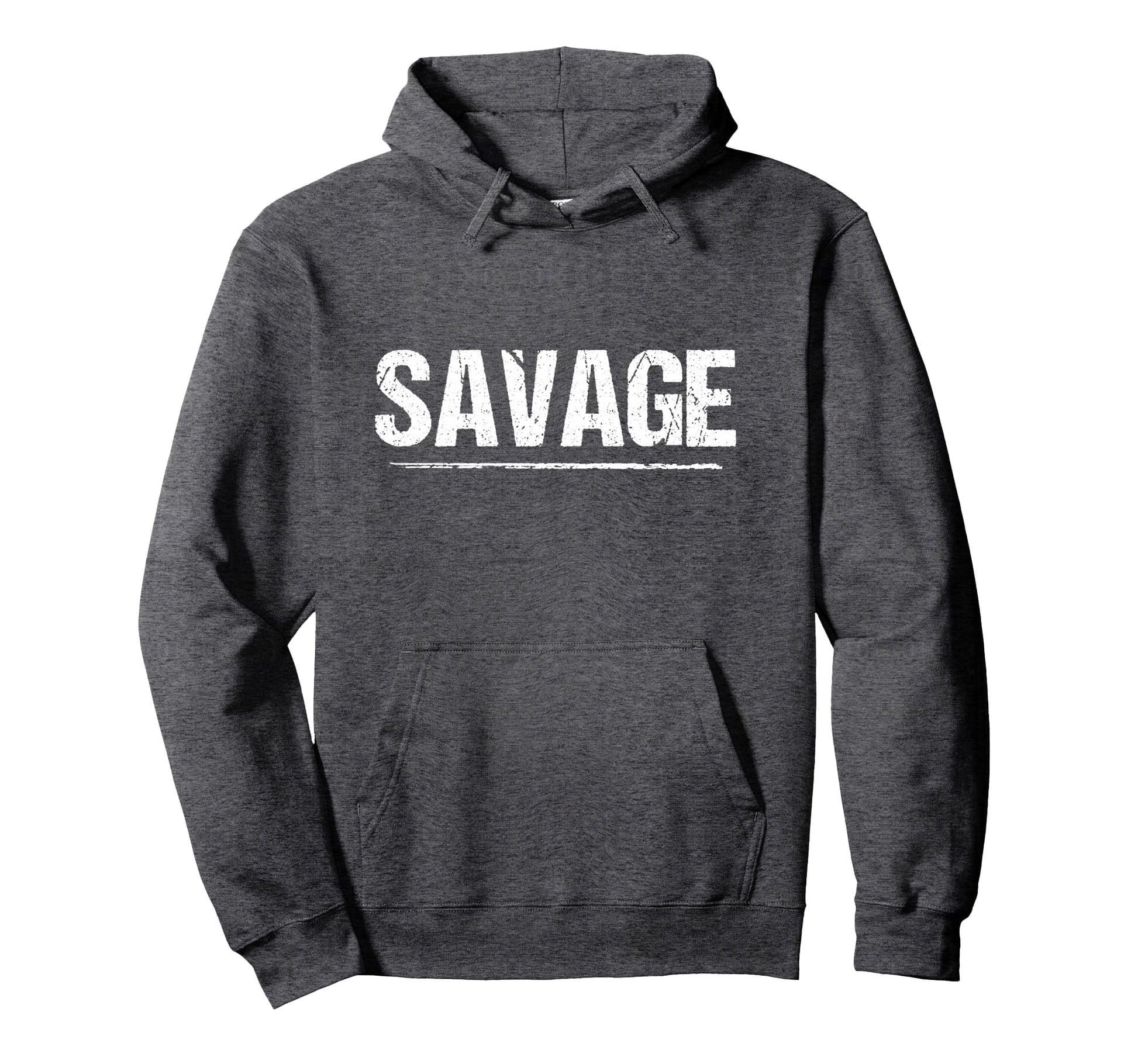 Savage Distressed Logo Gift Hoodie - Custom Art Print Men Women - T-Shirt, Sweatshirt, Hoodie