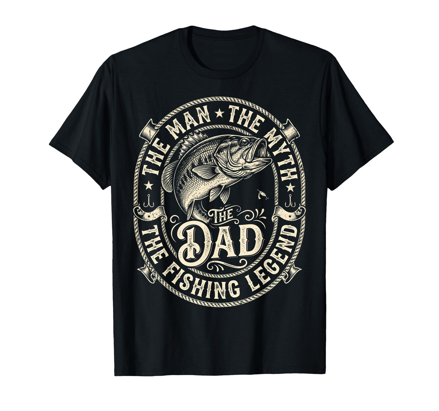Dad Myth Fishing Legend Fathers Day T-Shirt - Aesthetic Graphic Men Women - T-Shirt, Sweatshirt, Hoodie