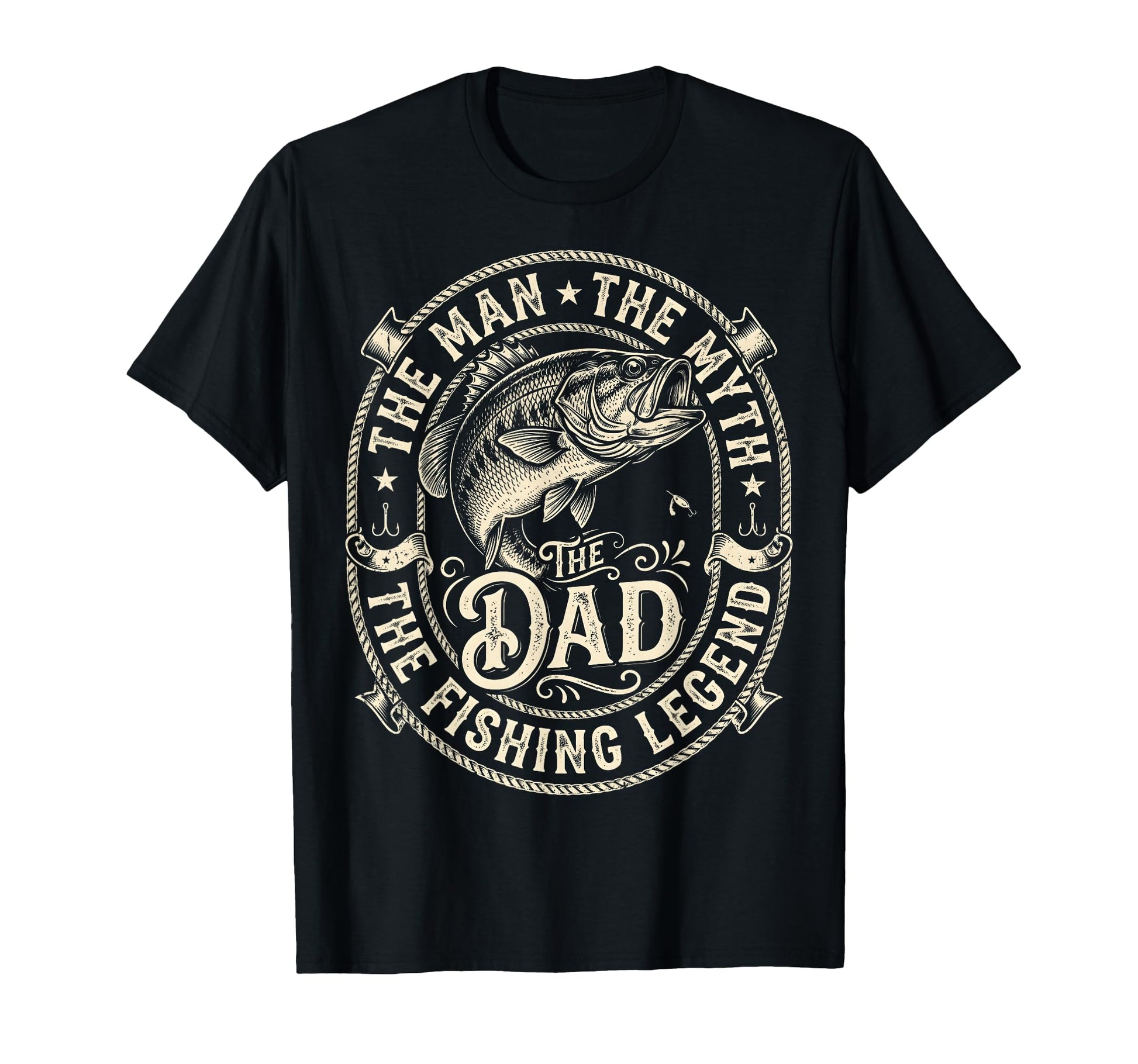 Dad Myth Fishing Legend Fathers Day T-Shirt - Aesthetic Graphic Men Women - T-Shirt, Sweatshirt, Hoodie