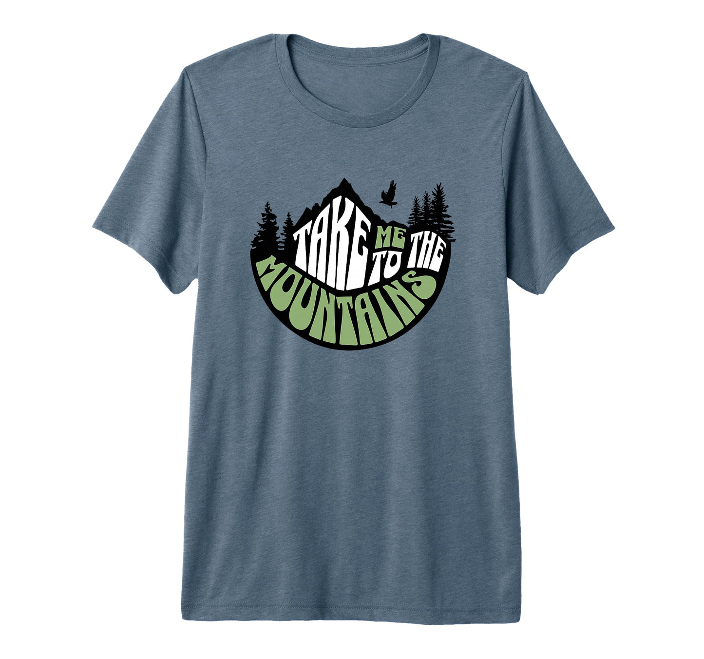 Take Me To Mountains Hiking Eagle T-Shirt - Casual Everyday Wear Unisex - T-Shirt, Sweatshirt, Hoodie