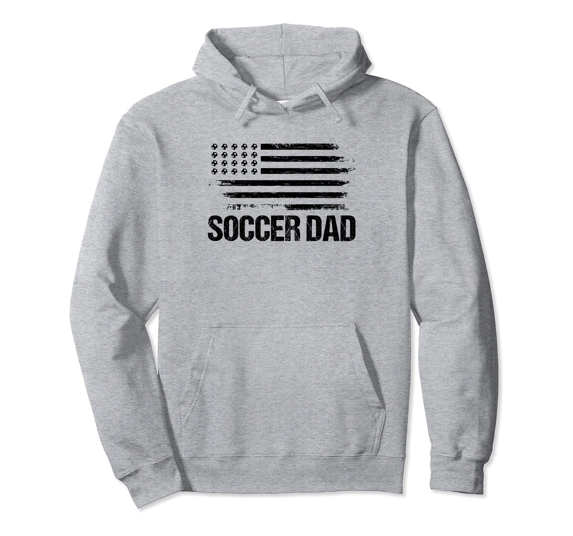 Mens Soccer Dad Patriotic Usa Flag Hoodie - Aesthetic Graphic for Adults - T-Shirt, Sweatshirt, Hoodie