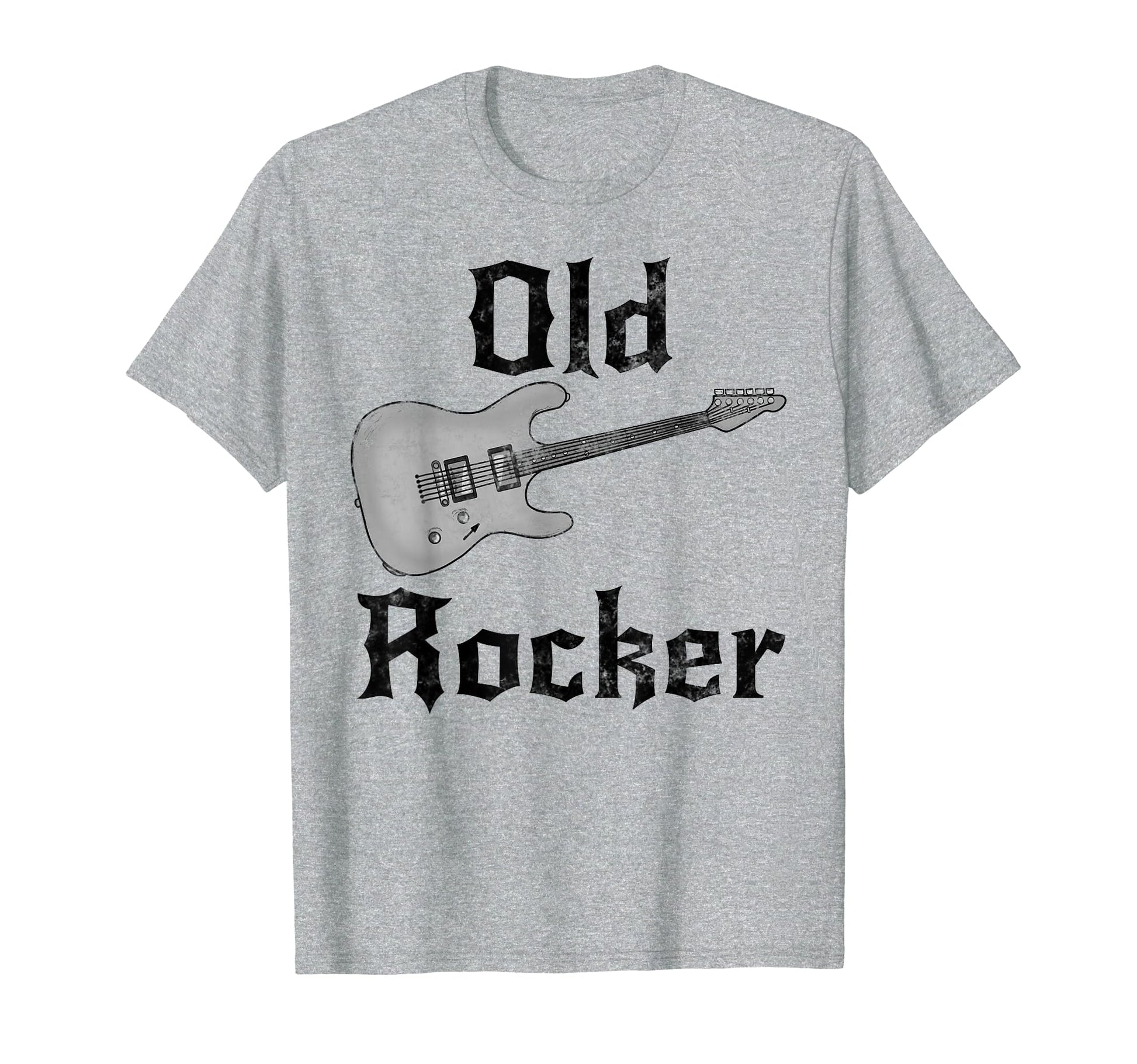 Old Rocker Electric Guitar Retirement T-Shirt - Trendy Graphic for Adults - T-Shirt, Sweatshirt, Hoodie