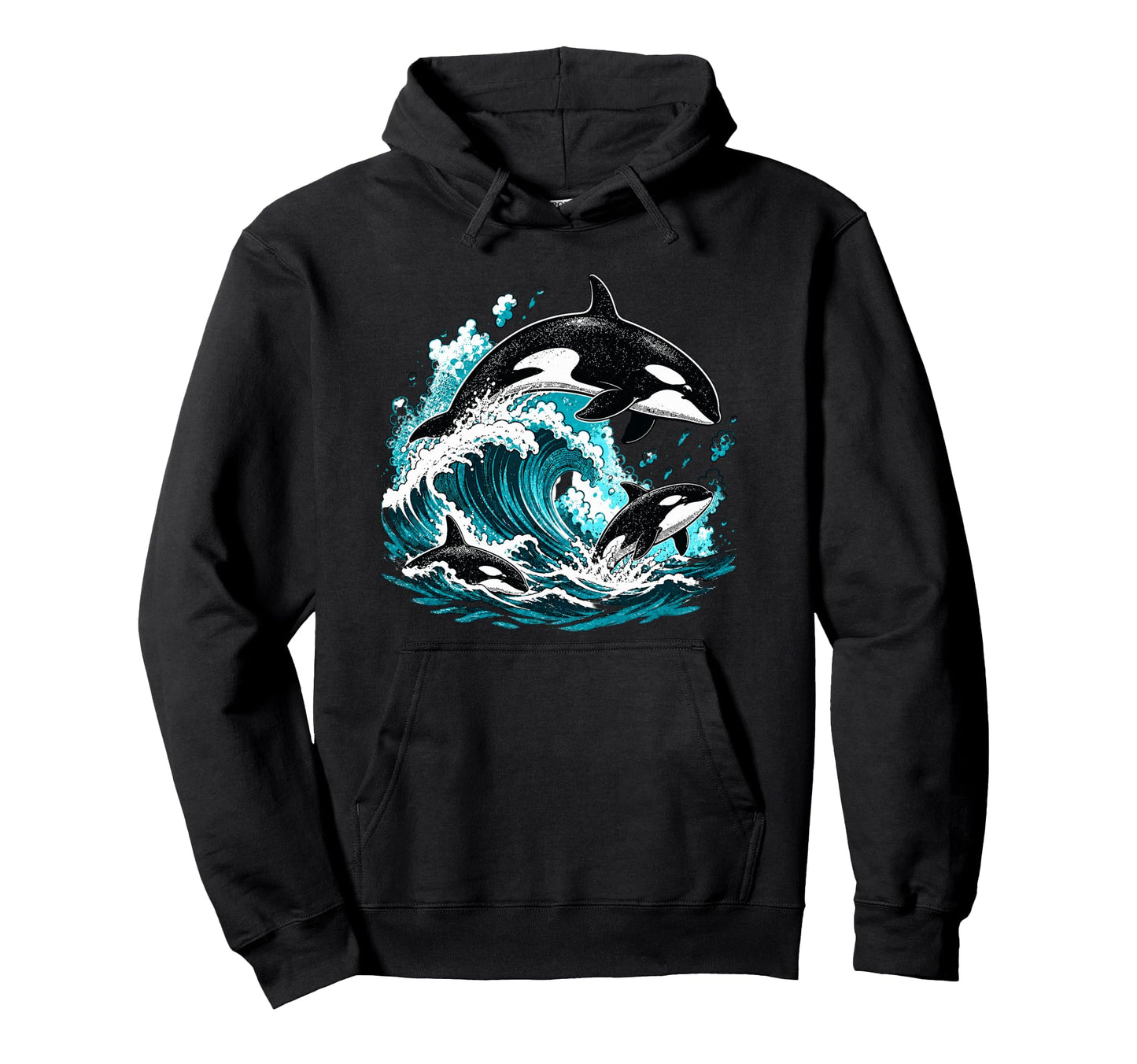Orca Whale Ocean Park Visit Marine Hoodie - Custom Art Print for Adults - T-Shirt, Sweatshirt, Hoodie