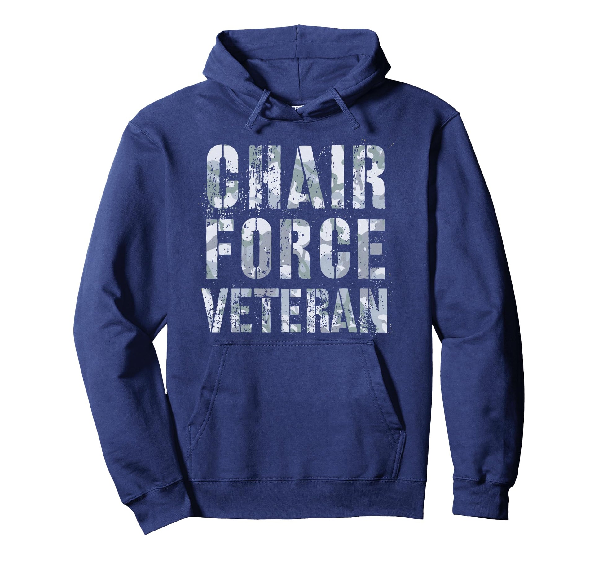 Chair Force Veteran Airman Warrior Hoodie - Graphic Print for Adults - T-Shirt, Sweatshirt, Hoodie