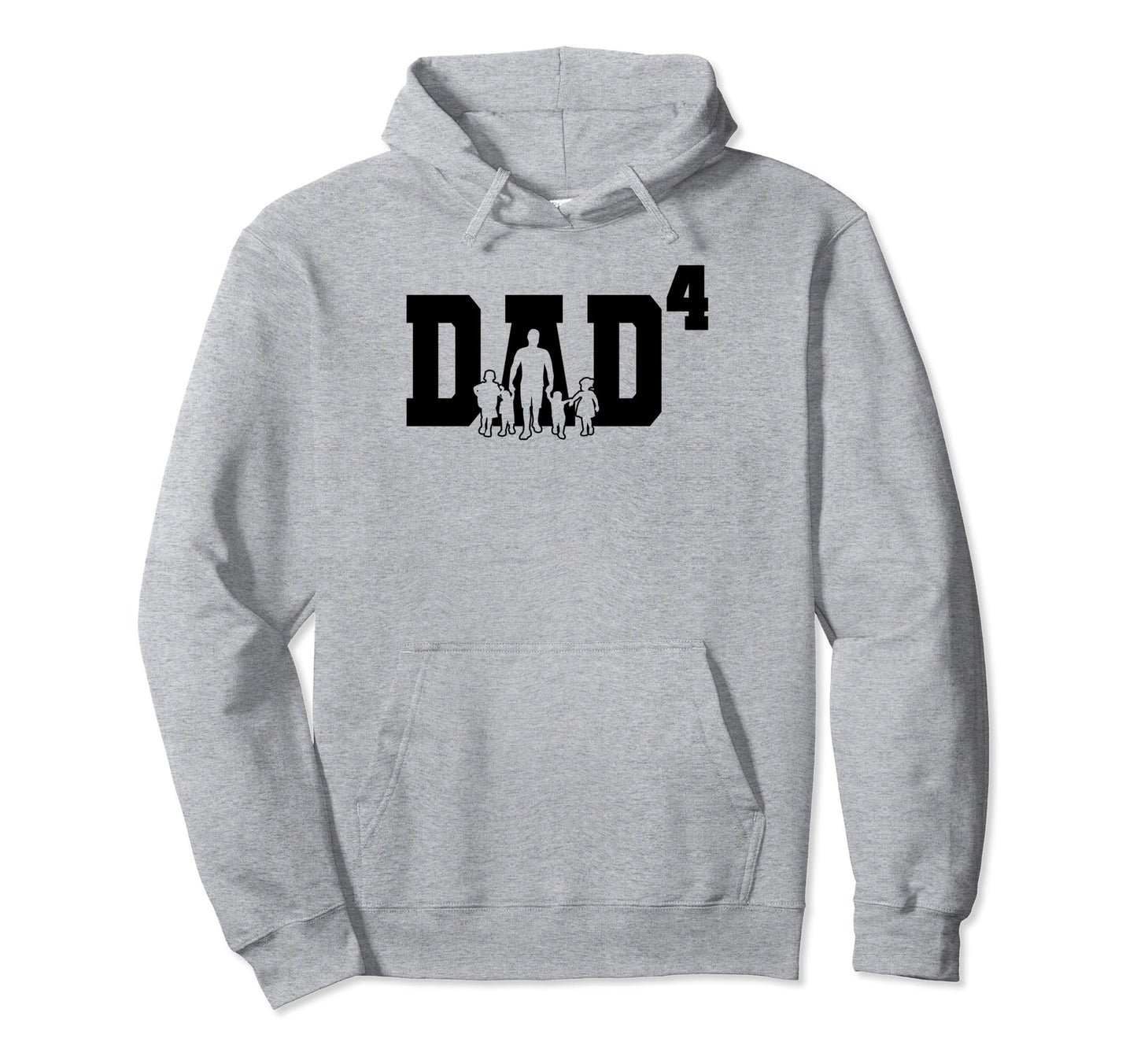 Dad4 Fathers Day Dad To Fourth Power Hoodie - Streetwear Style Men Women - T-Shirt, Sweatshirt, Hoodie