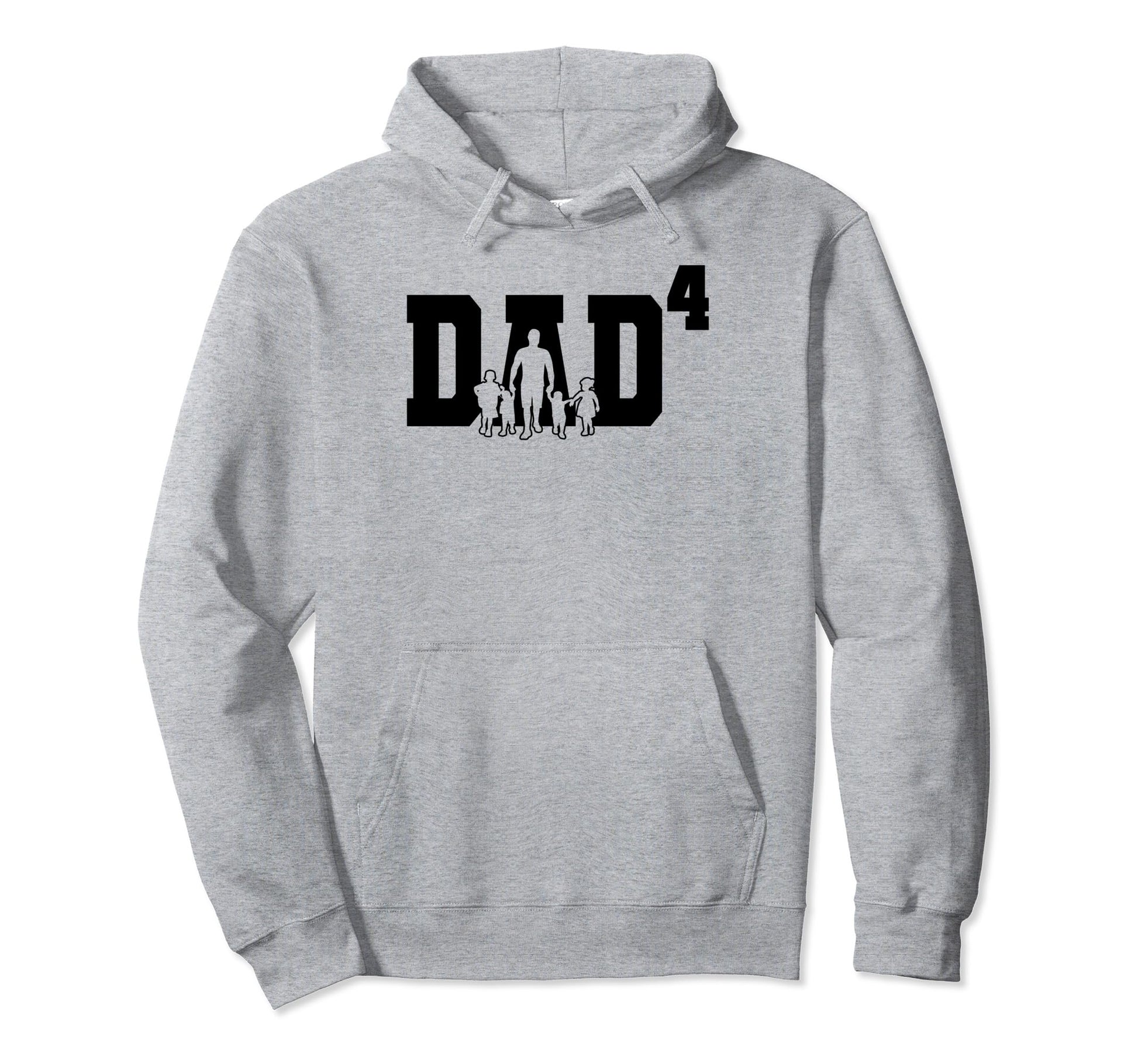 Dad4 Fathers Day Dad To Fourth Power Hoodie - Streetwear Style Men Women - T-Shirt, Sweatshirt, Hoodie