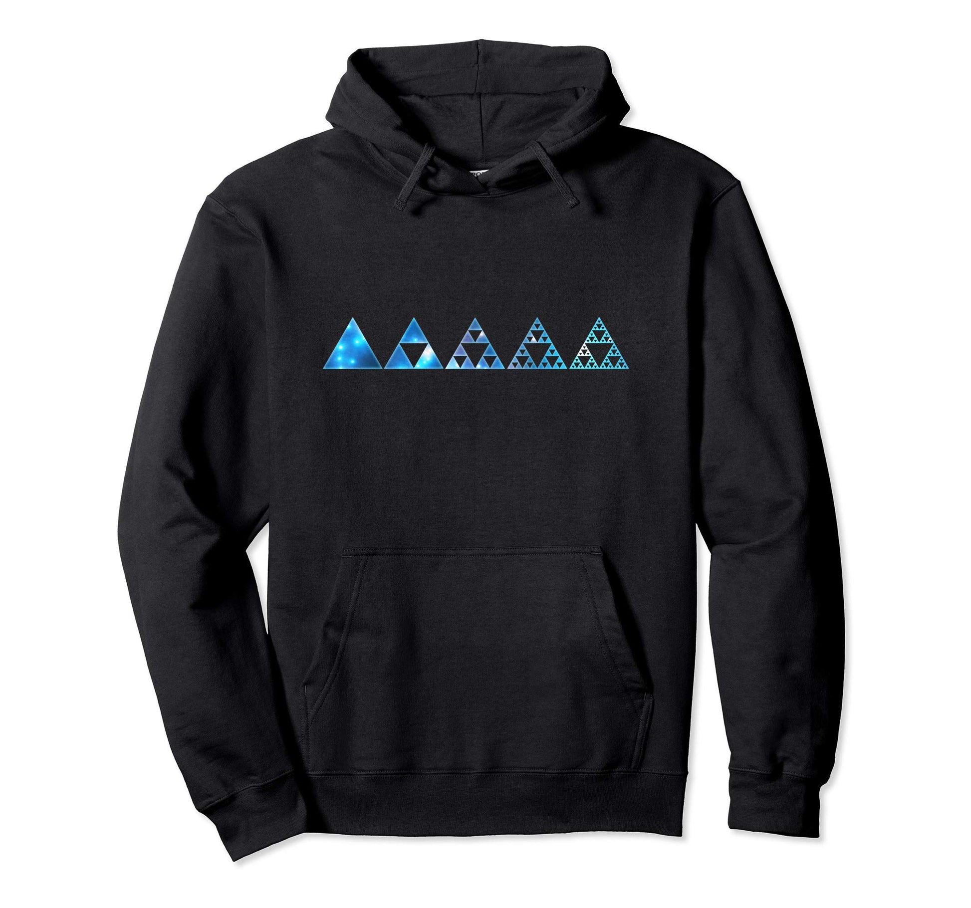 Math Sierpinski Triangle Fractal Hoodie - Trendy Graphic for Adults - T-Shirt, Sweatshirt, Hoodie