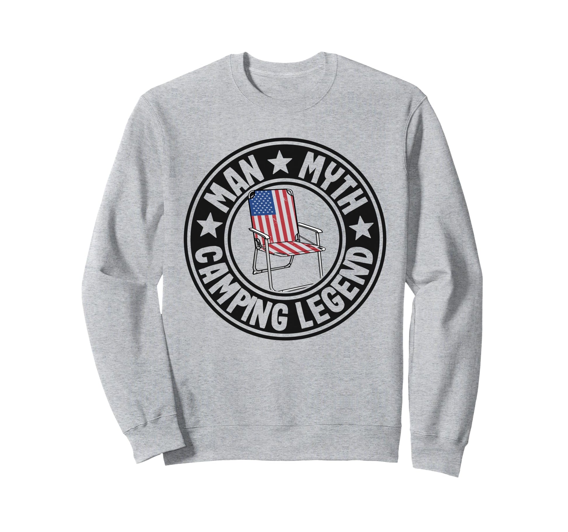 Myth Camping Legend Rv Camper Sweatshirt - Aesthetic Graphic for Adults - T-Shirt, Sweatshirt, Hoodie