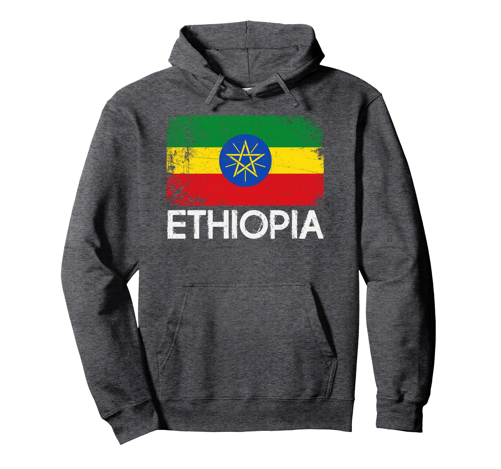 Ethiopian Flag Made Ethiopia Hooded Hoodie - Fun Novelty Design Men Women - T-Shirt, Sweatshirt, Hoodie