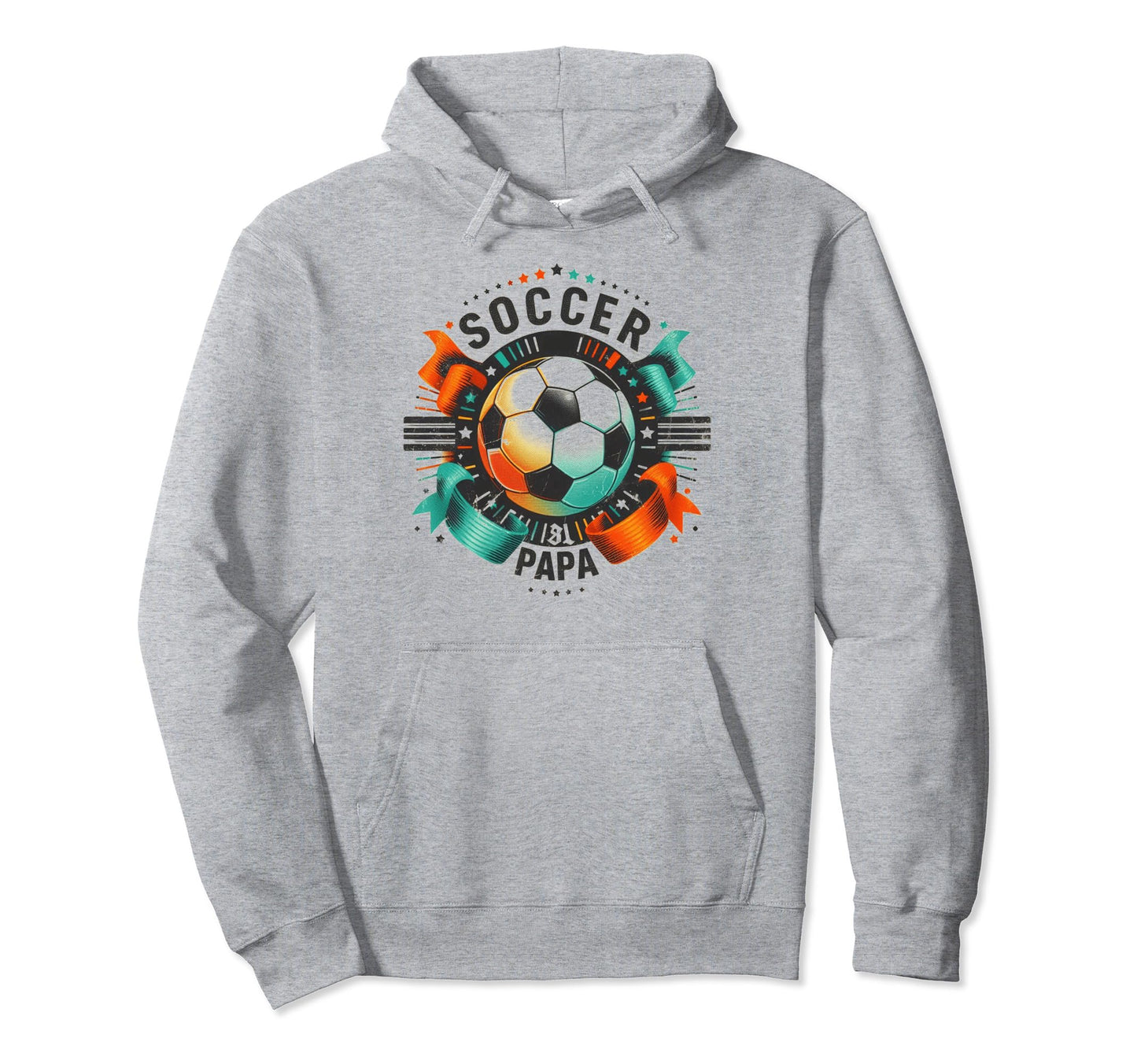Soccer Papa Family Matching Dad Hoodie - Fun Novelty Design Men Women - T-Shirt, Sweatshirt, Hoodie