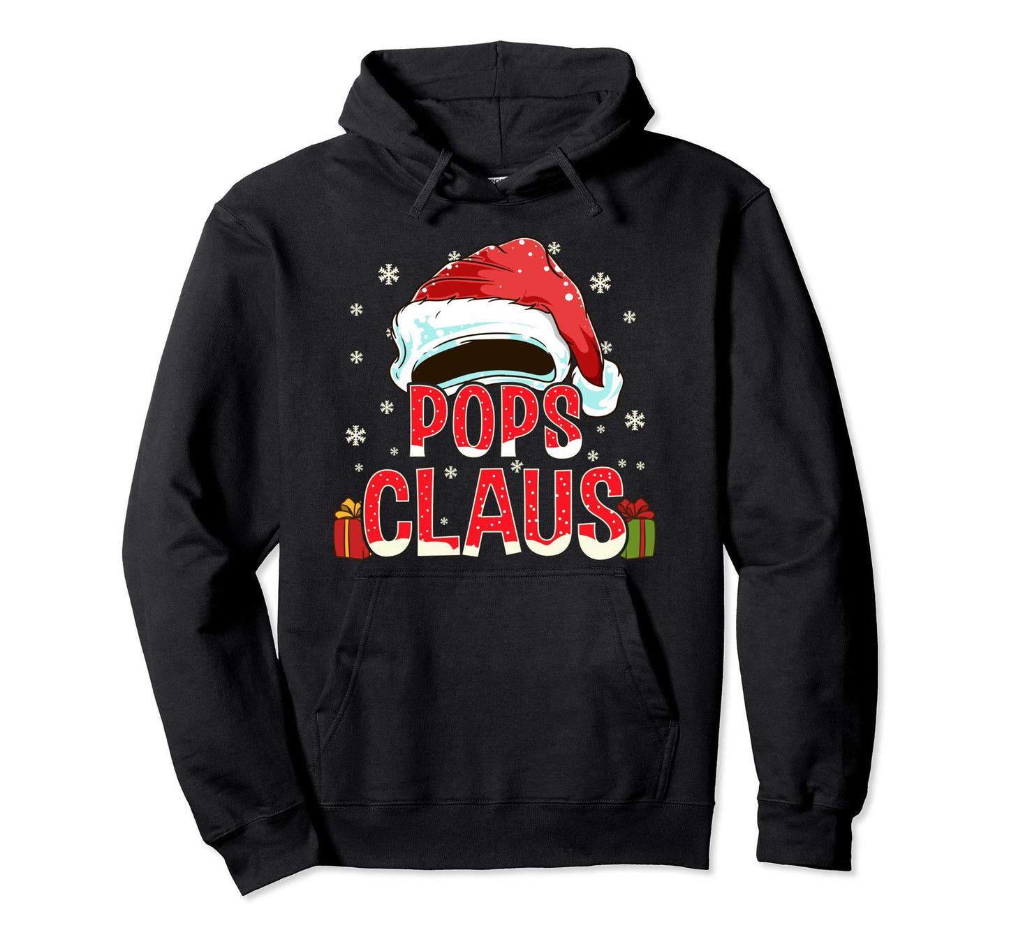 Pops Claus Group Gifts Matching Family Hoodie - Unique Graphic for Adults - T-Shirt, Sweatshirt, Hoodie
