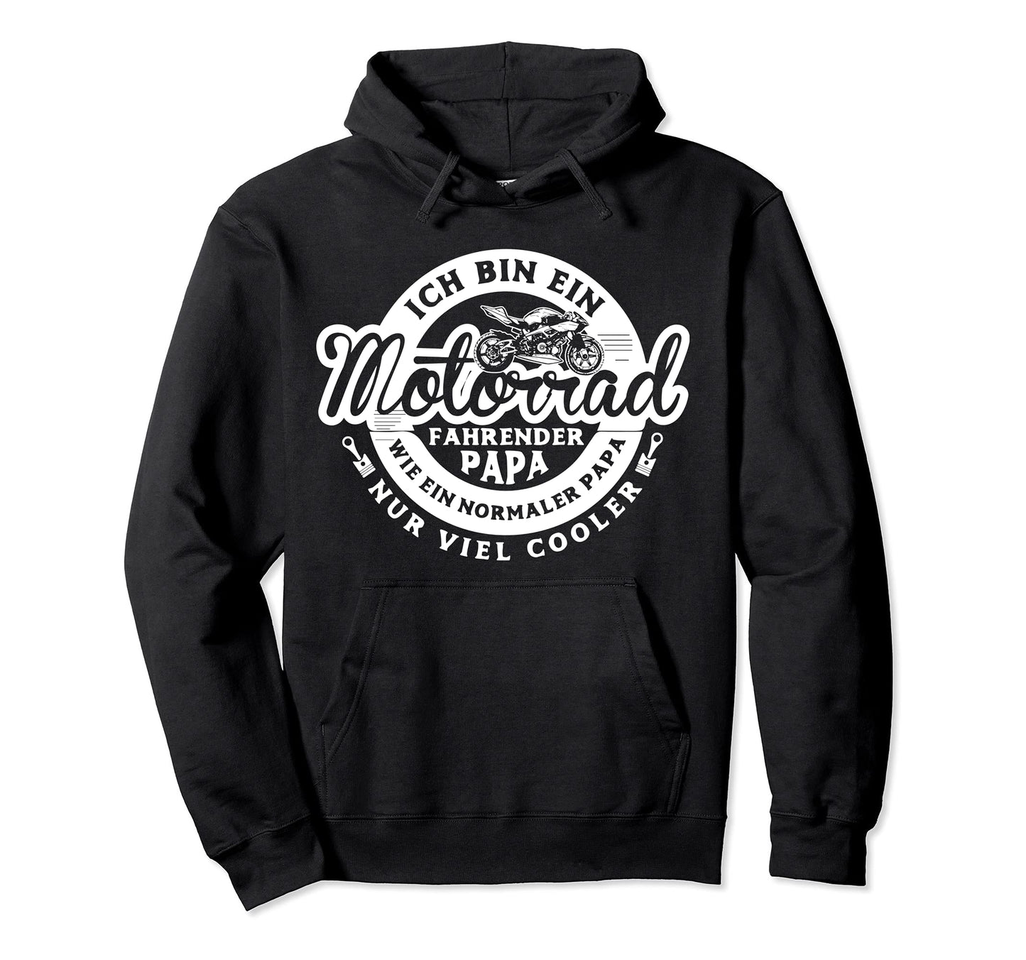 Motorcycle Dad Motorcycle Biker Hoodie - Minimalist Print Men Women - T-Shirt, Sweatshirt, Hoodie