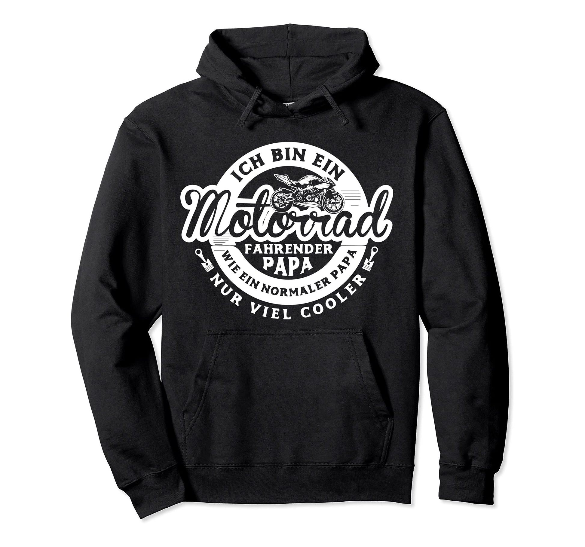 Motorcycle Dad Motorcycle Biker Hoodie - Minimalist Print Men Women - T-Shirt, Sweatshirt, Hoodie