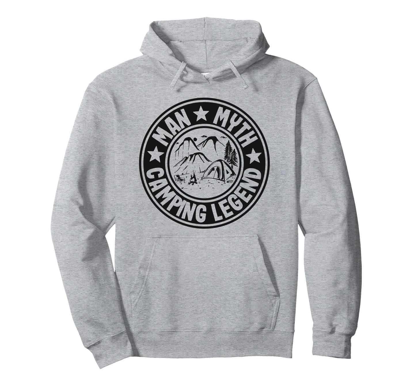 Myth Camping Legend Rv Camper Dad Outdoor Hoodie - Custom Art Print Unisex - T-Shirt, Sweatshirt, Hoodie
