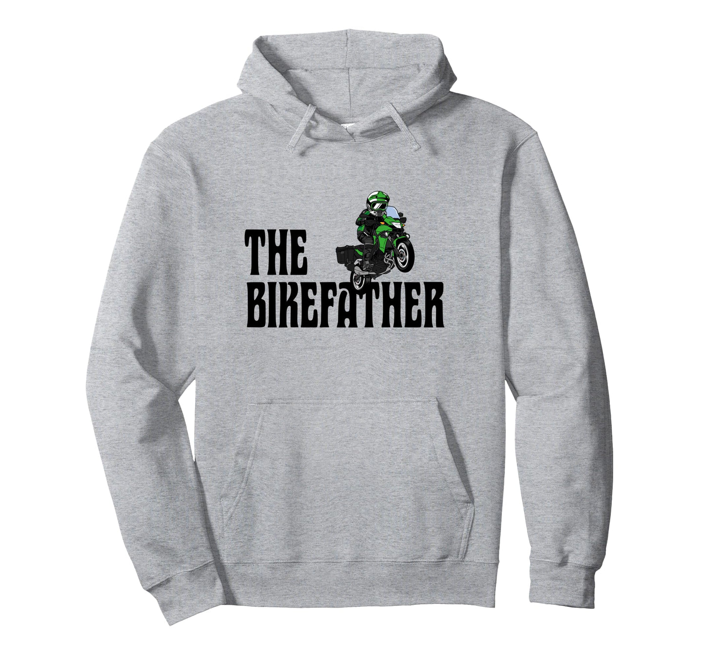 Biker Biker Dad Bikefather Funny Motorcycle Hoodie - Trendy Graphic Unisex - T-Shirt, Sweatshirt, Hoodie