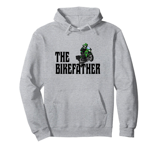 Biker Biker Dad Bikefather Funny Motorcycle Hoodie - Trendy Graphic Unisex - T-Shirt, Sweatshirt, Hoodie
