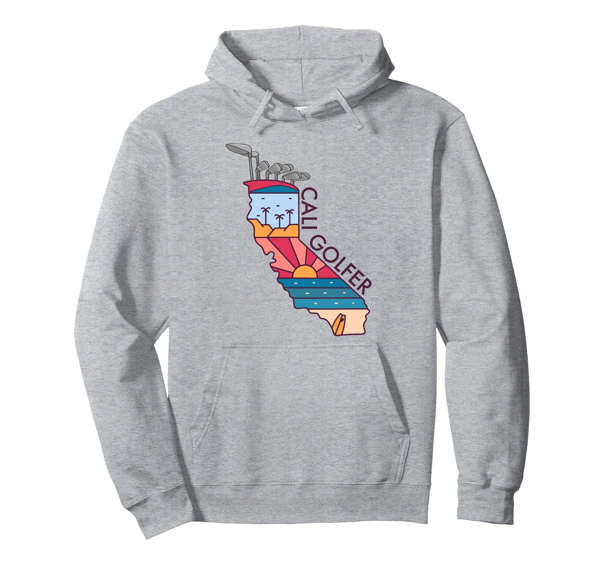 California Fathers Day Golf Bag Funny Hoodie - Trendy Graphic for Adults - T-Shirt, Sweatshirt, Hoodie