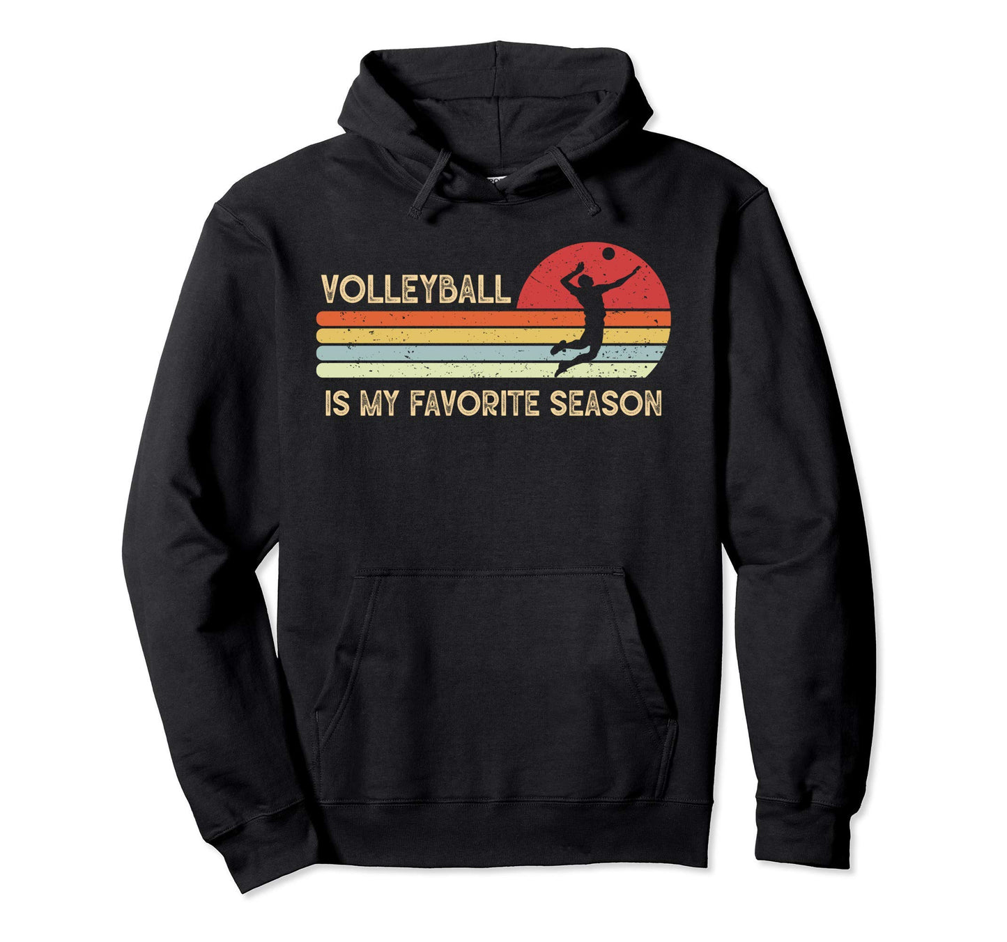 Volleyball Is My Favorite Season Hoodie - Aesthetic Graphic for Adults - T-Shirt, Sweatshirt, Hoodie