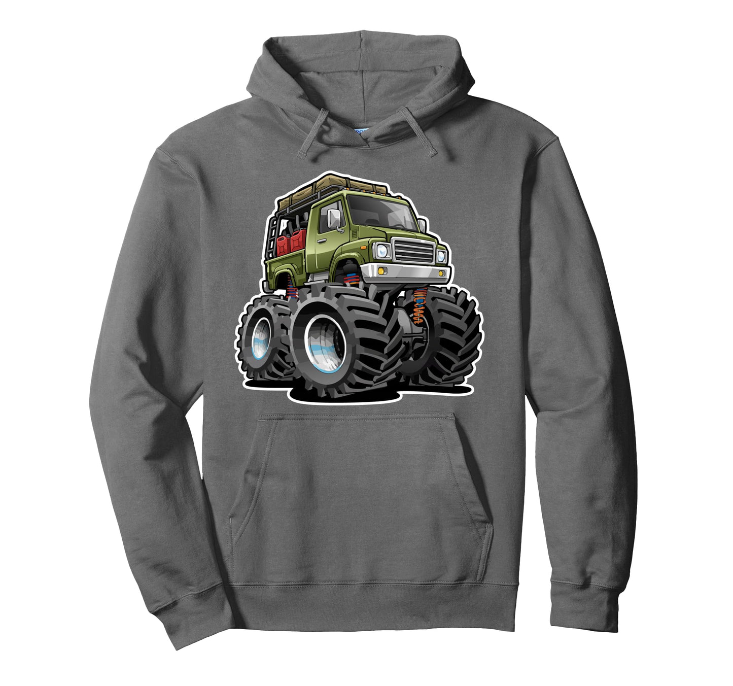4X4 Offroad Overlanding Rv Truck Cartoon Hoodie - Custom Art Print Unisex - T-Shirt, Sweatshirt, Hoodie