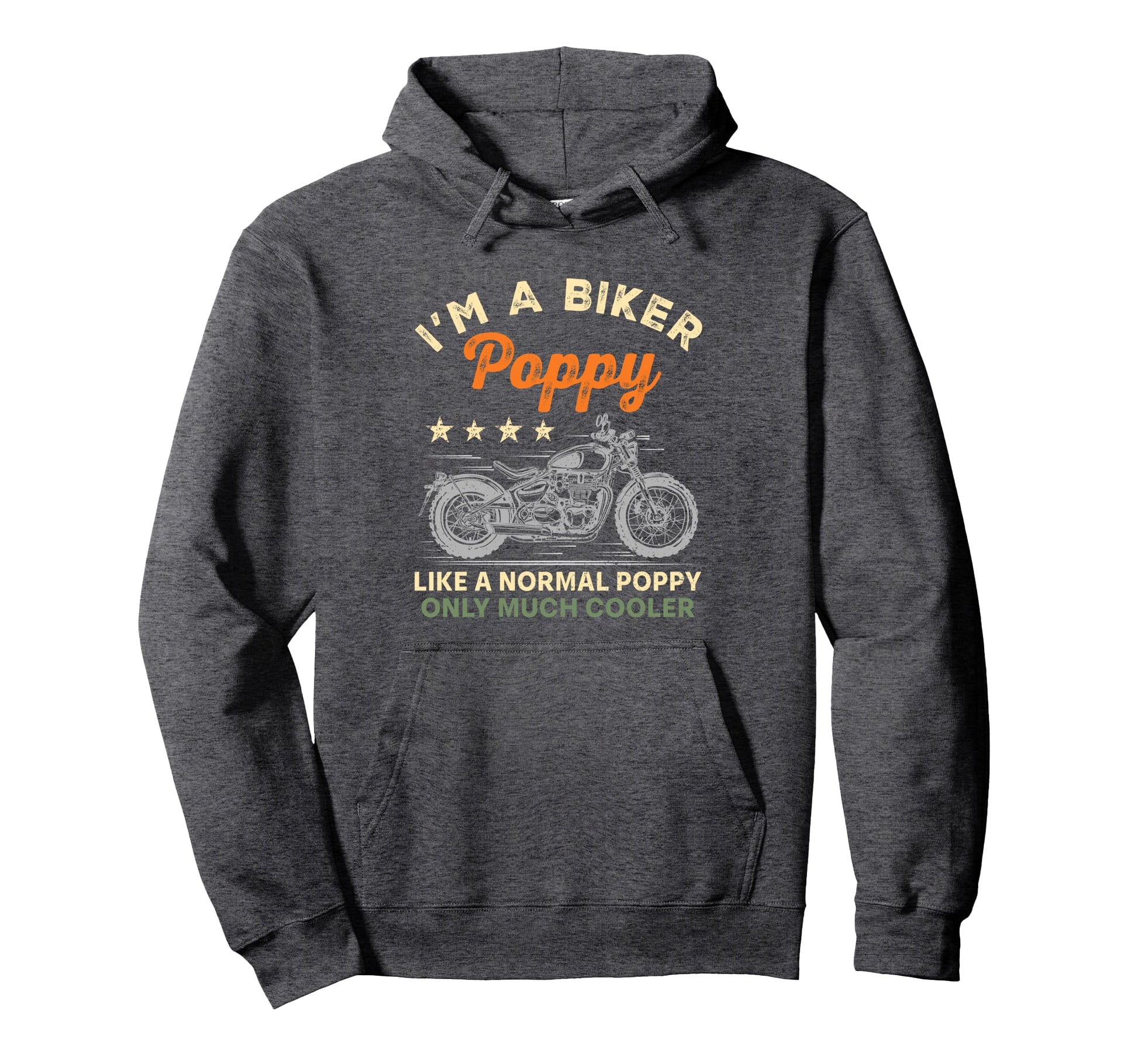Im Biker Poppy Motorcycle Rider Hoodie - Minimalist Print for Adults - T-Shirt, Sweatshirt, Hoodie