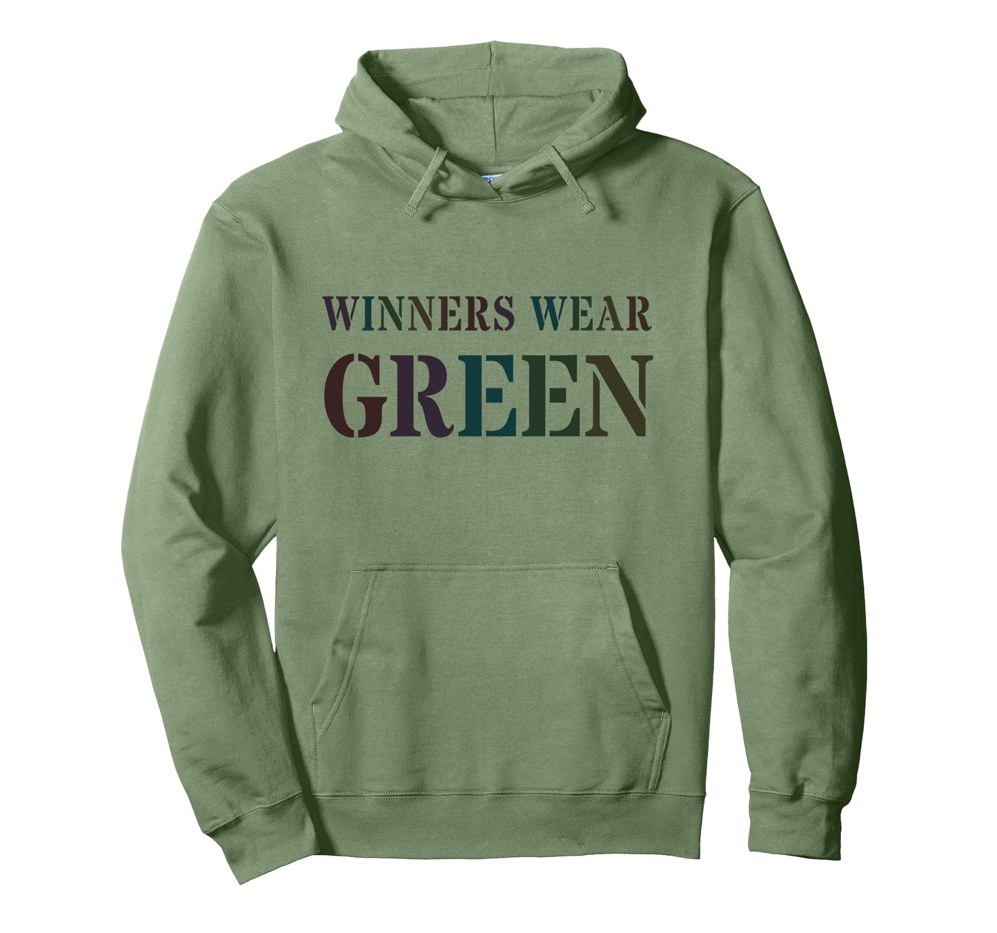 Bruh Winners Wear Green Summer Camp War Hoodie - Trendy Graphic Unisex - T-Shirt, Sweatshirt, Hoodie