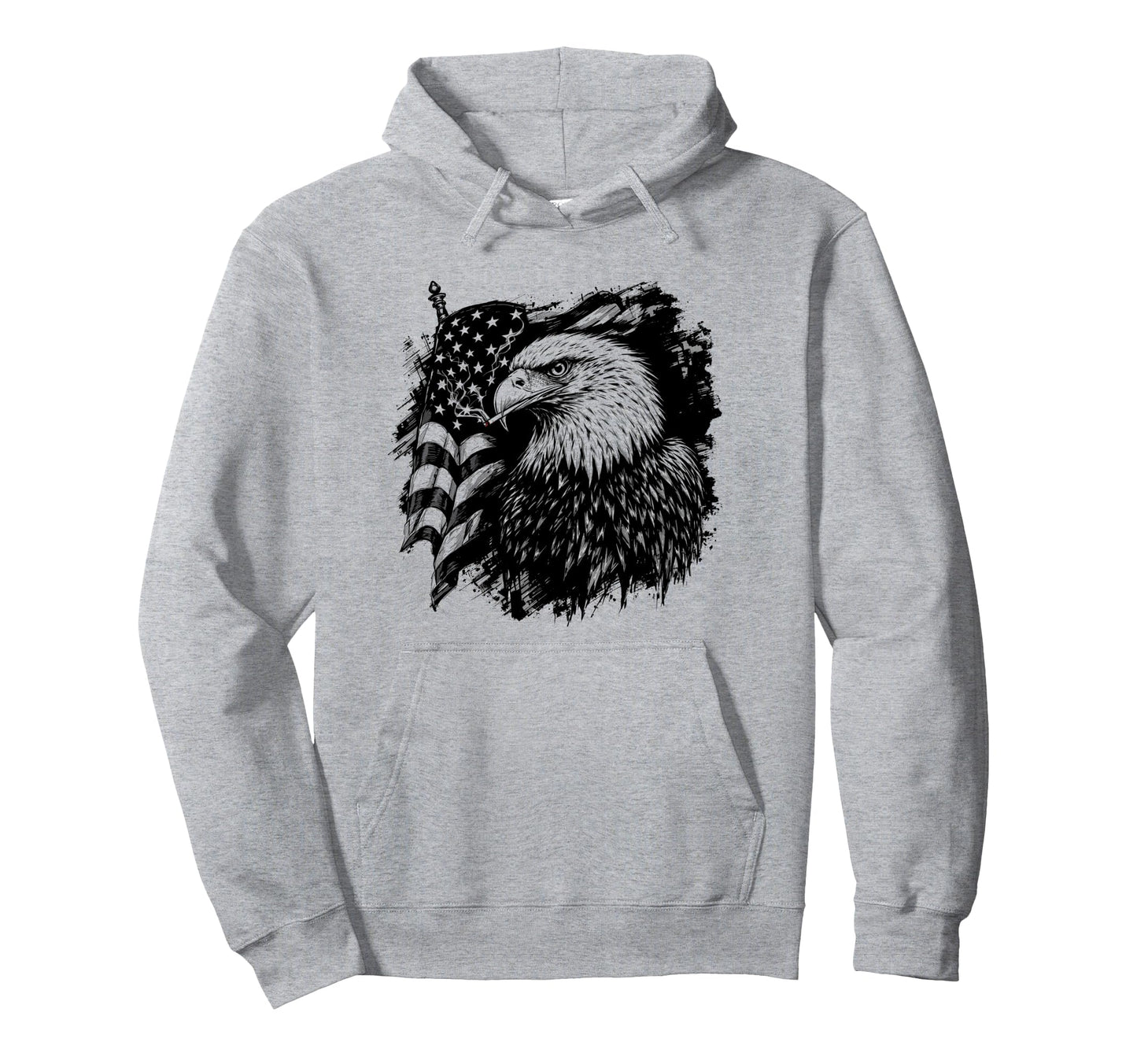 Eagle Patriotic 4Th July Motorcycle Hoodie - Aesthetic Graphic for Adults - T-Shirt, Sweatshirt, Hoodie