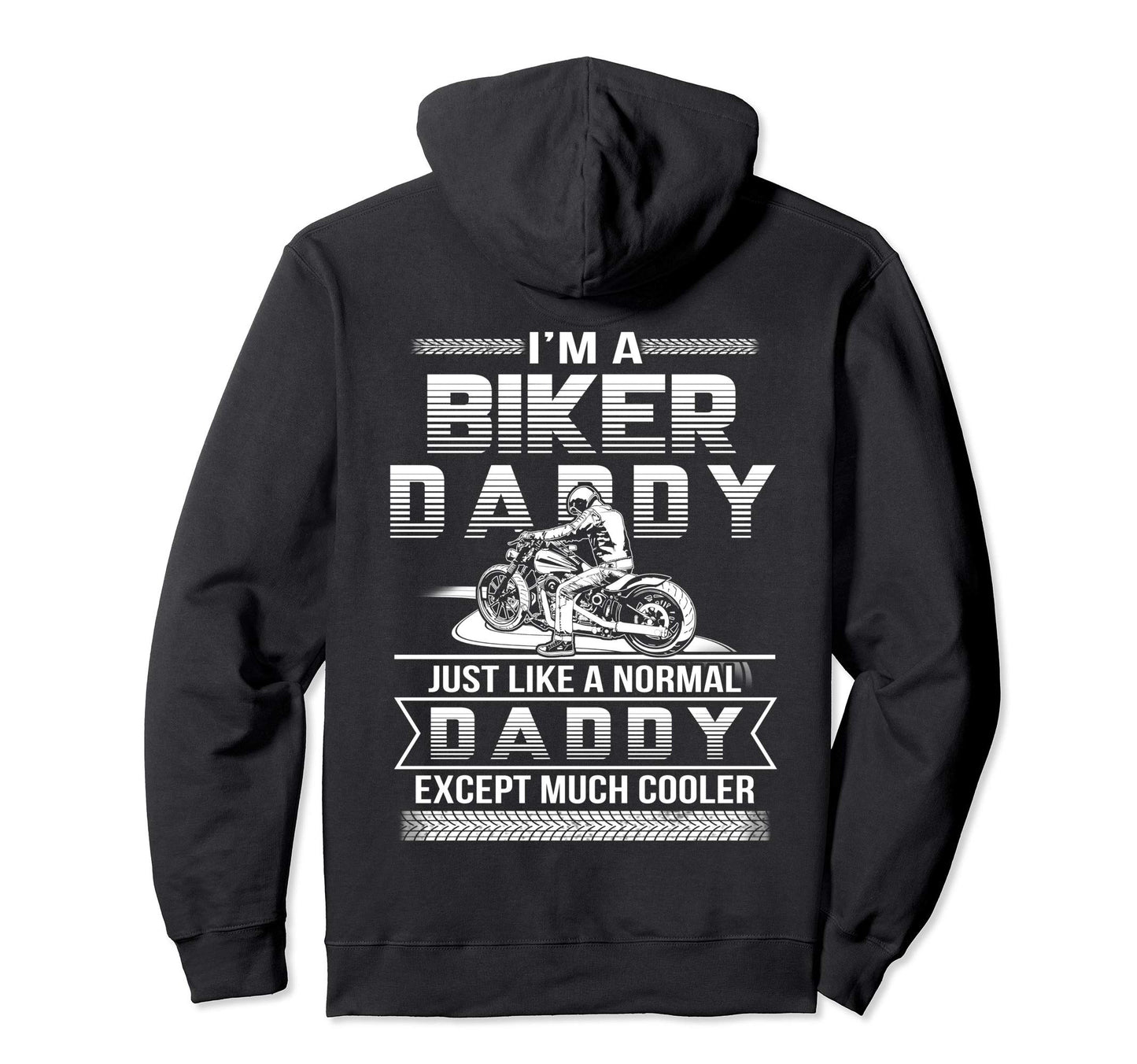 Mens I Am Biker Papa Gift Fathers Hoodie - Minimalist Print Unisex - T-Shirt, Sweatshirt, Hoodie