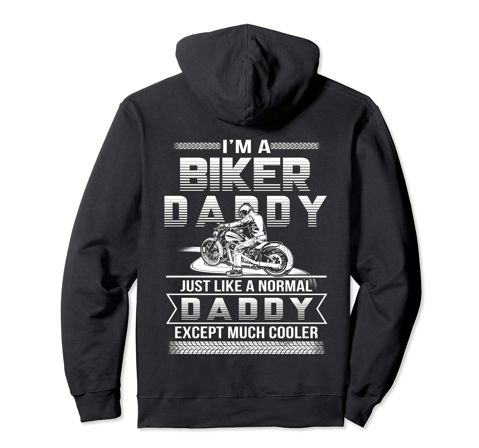 Mens I Am Biker Papa Gift Fathers Hoodie - Minimalist Print Unisex - T-Shirt, Sweatshirt, Hoodie