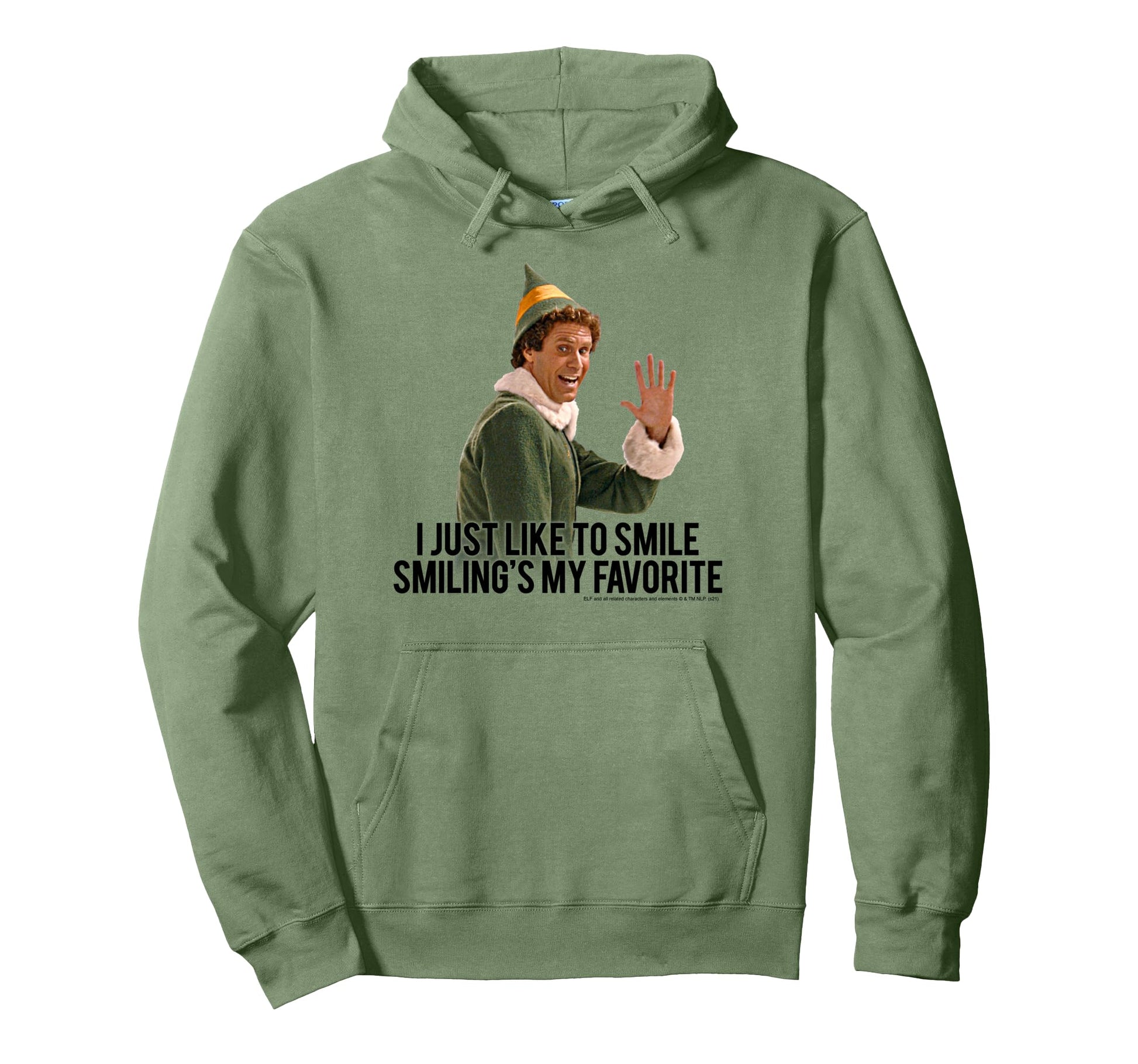 Elf I Just Like To Smile Buddy Movie Hoodie - Custom Art Print Unisex - T-Shirt, Sweatshirt, Hoodie