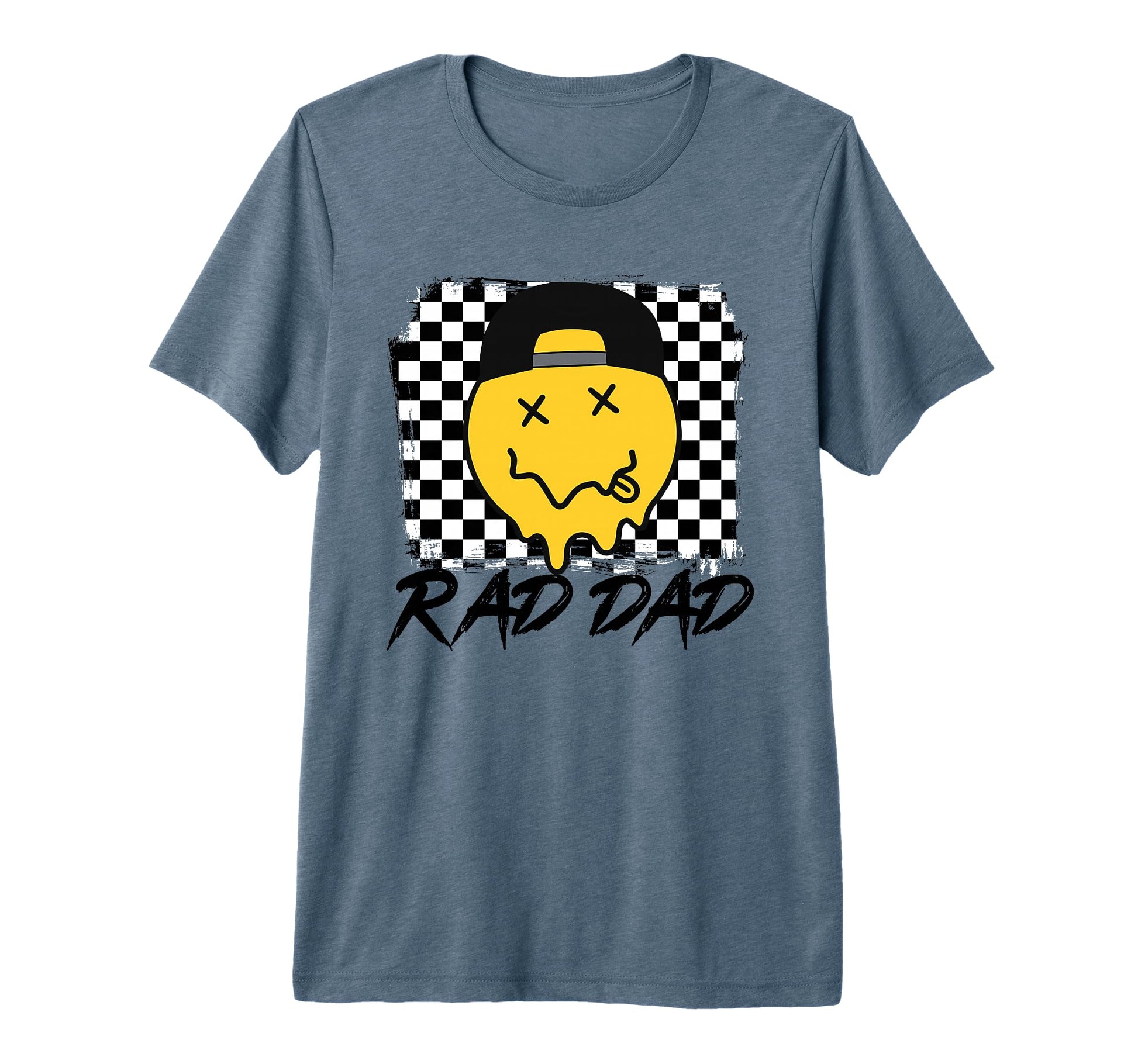 Rad Dad Funny Checkered Fathers Day T-Shirt - Streetwear Style for Adults - T-Shirt, Sweatshirt, Hoodie