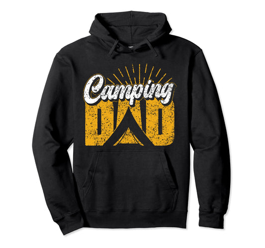 Camping Dad Lover Camp Camper Campsite Hoodie - Graphic Print for Adults - T-Shirt, Sweatshirt, Hoodie