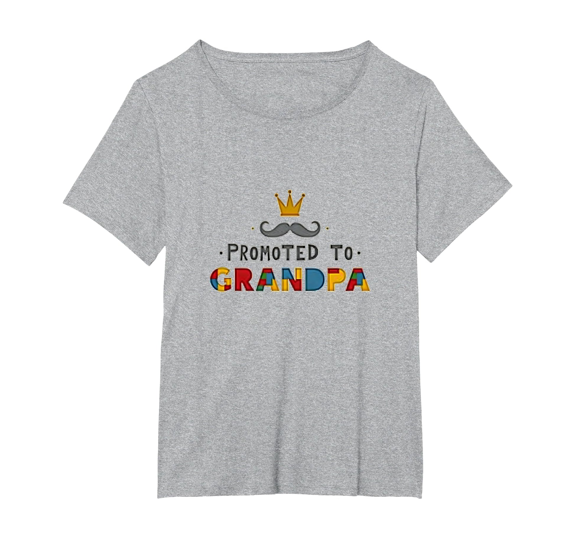 Promoted To Grandpa Royal Mustache T-Shirt - Aesthetic Graphic for Adults - T-Shirt, Sweatshirt, Hoodie