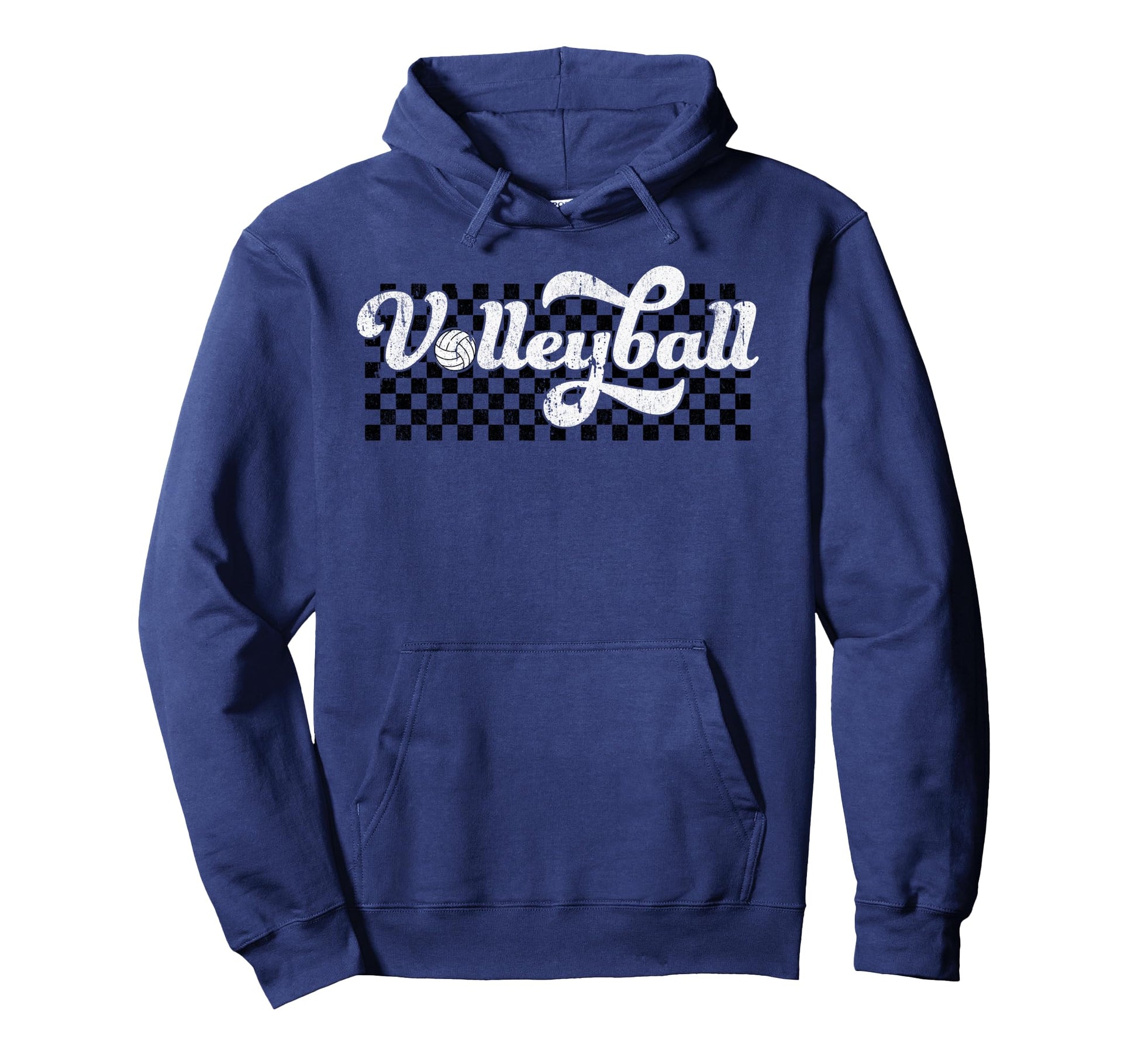 Volleyball Mom Dad Mama Family Checkered Hoodie - Minimalist Print Unisex - T-Shirt, Sweatshirt, Hoodie