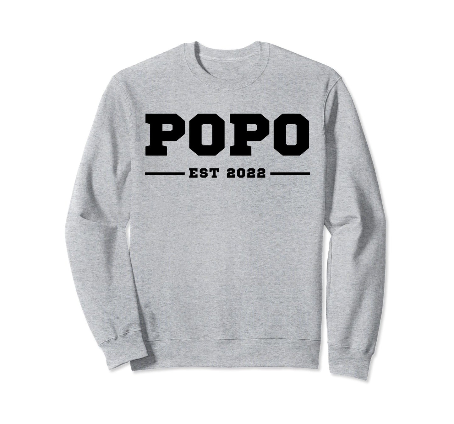 Funny Grandpa Soon To Be Popo Sweatshirt - Aesthetic Graphic for Adults - T-Shirt, Sweatshirt, Hoodie
