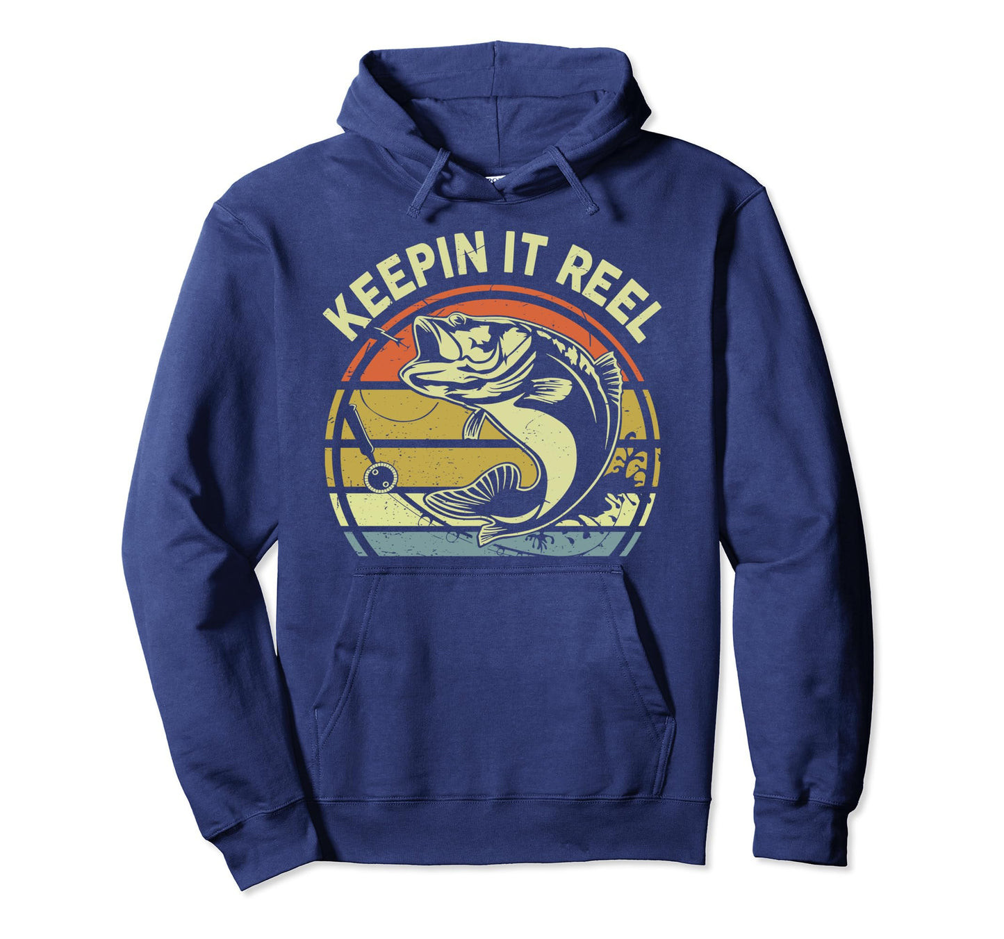 Funny Bass Fish Dad Fishing Keepin Hoodie - Fun Novelty Design Men Women - T-Shirt, Sweatshirt, Hoodie