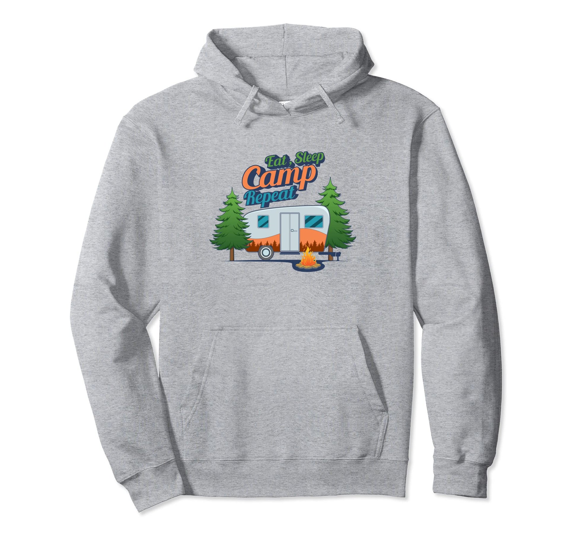 Ironic Camping Wilderness Hiking Hoodie - Casual Everyday Wear Men Women - T-Shirt, Sweatshirt, Hoodie