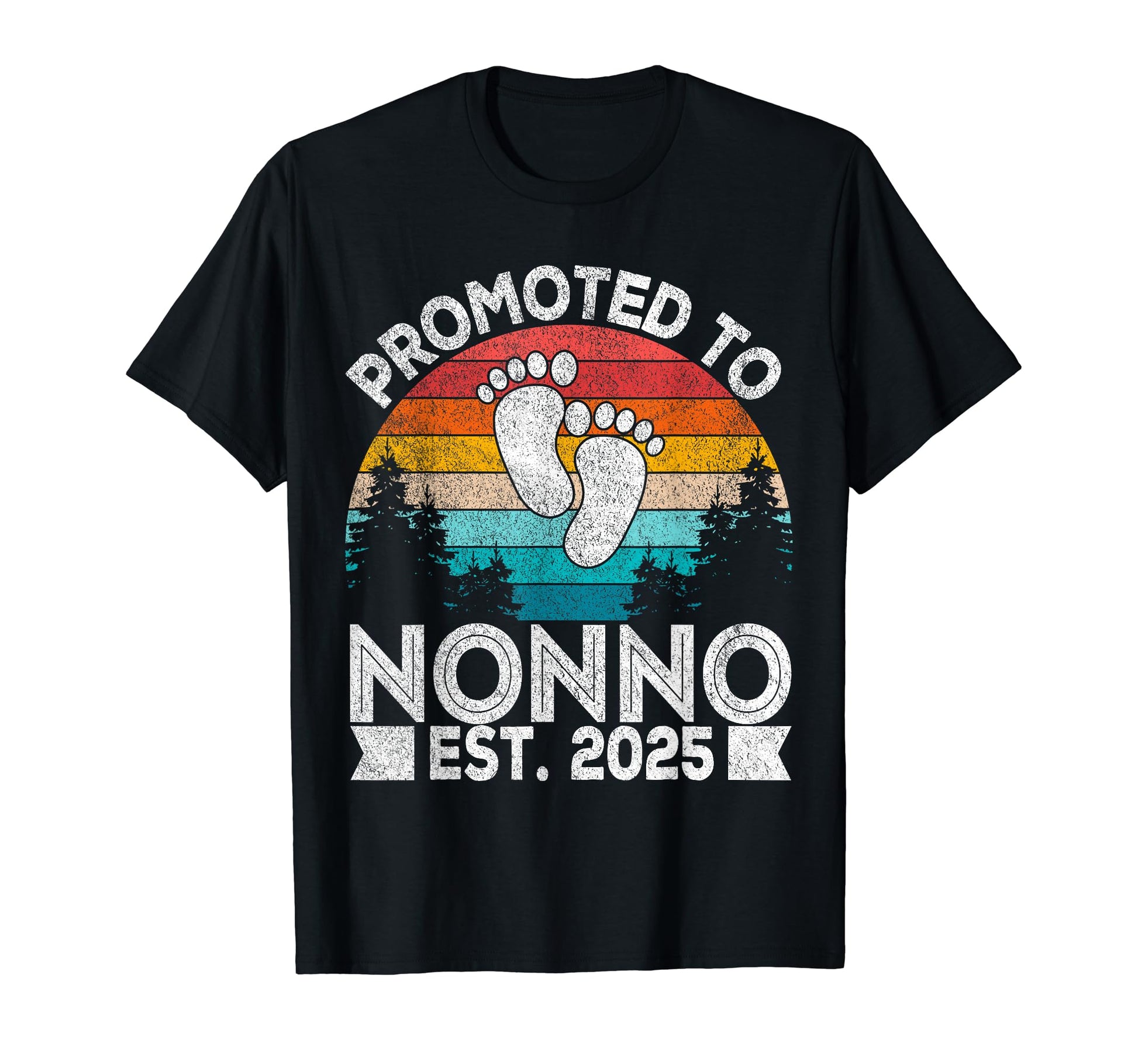 Promoted To Nnno Est 2025 Italian Grandpa T-Shirt - Custom Art Print Unisex - T-Shirt, Sweatshirt, Hoodie