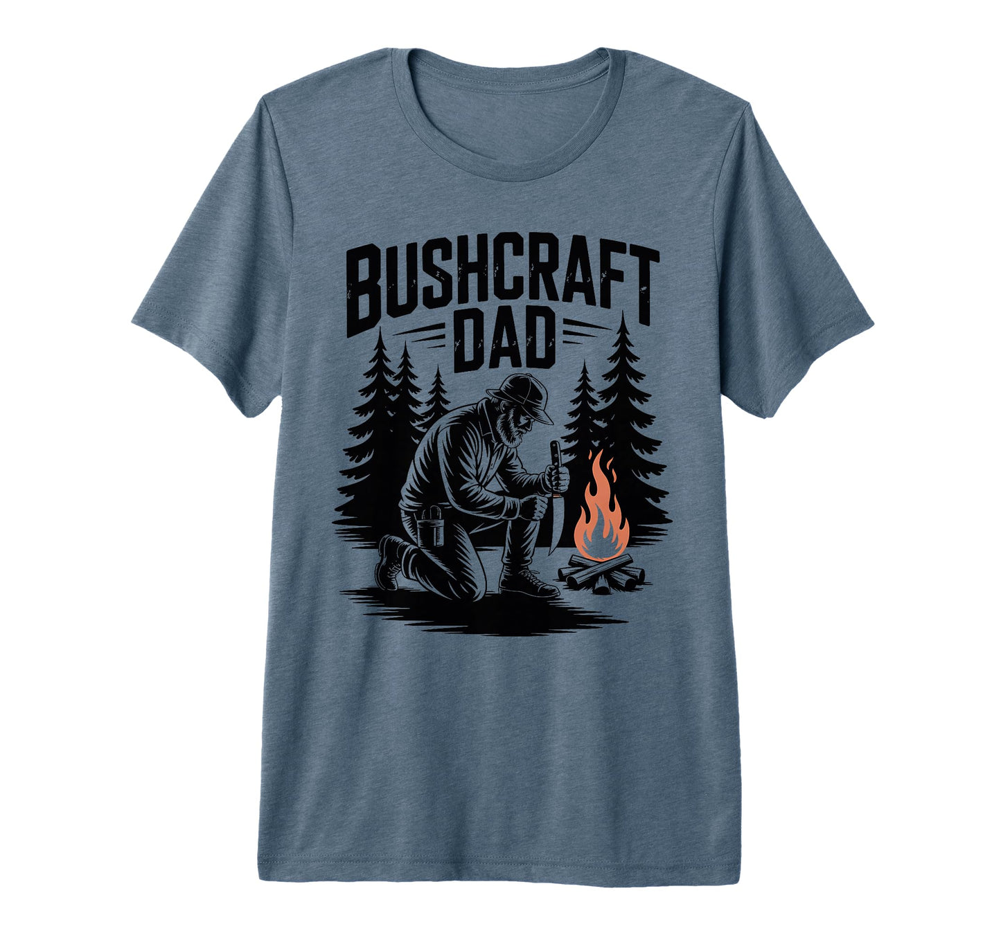 Mens Bushcraft Dad Camping Outdoor T-Shirt - Streetwear Style for Adults - T-Shirt, Sweatshirt, Hoodie