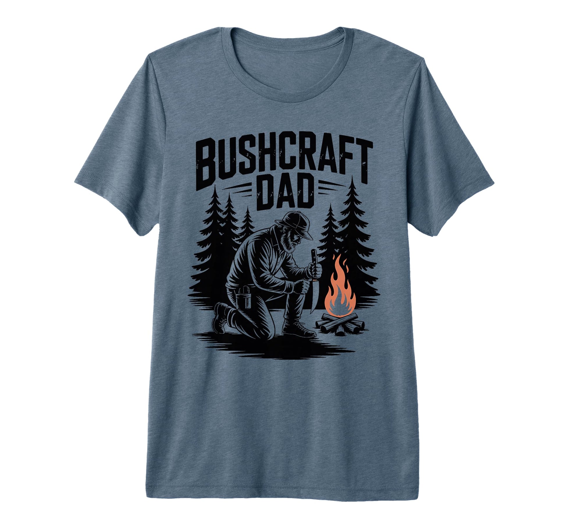 Mens Bushcraft Dad Camping Outdoor T-Shirt - Streetwear Style for Adults - T-Shirt, Sweatshirt, Hoodie