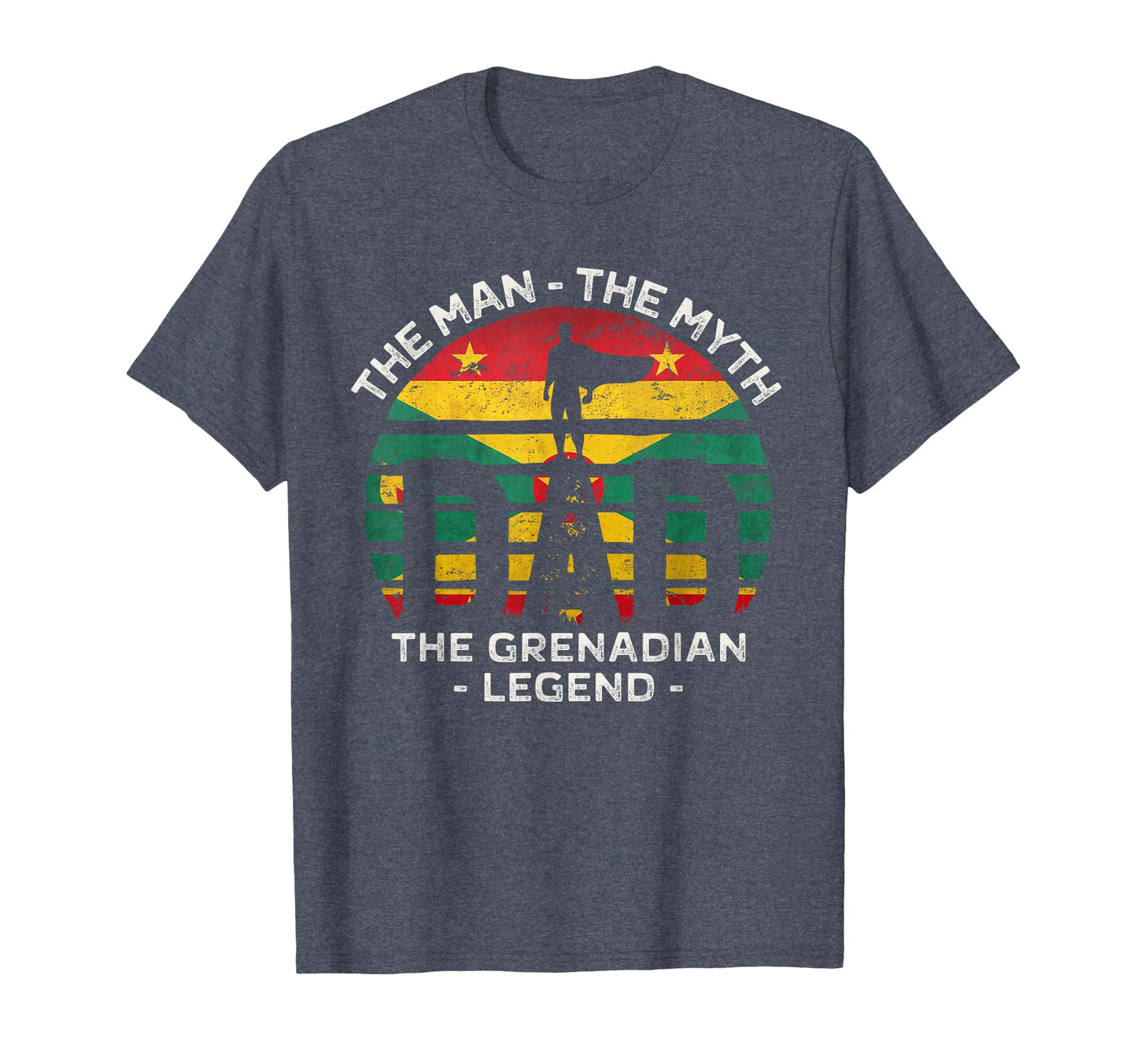Dad Myth Grenadian Legend Grenada T-Shirt - Minimalist Print Unisex - T-Shirt, Sweatshirt, Hoodie