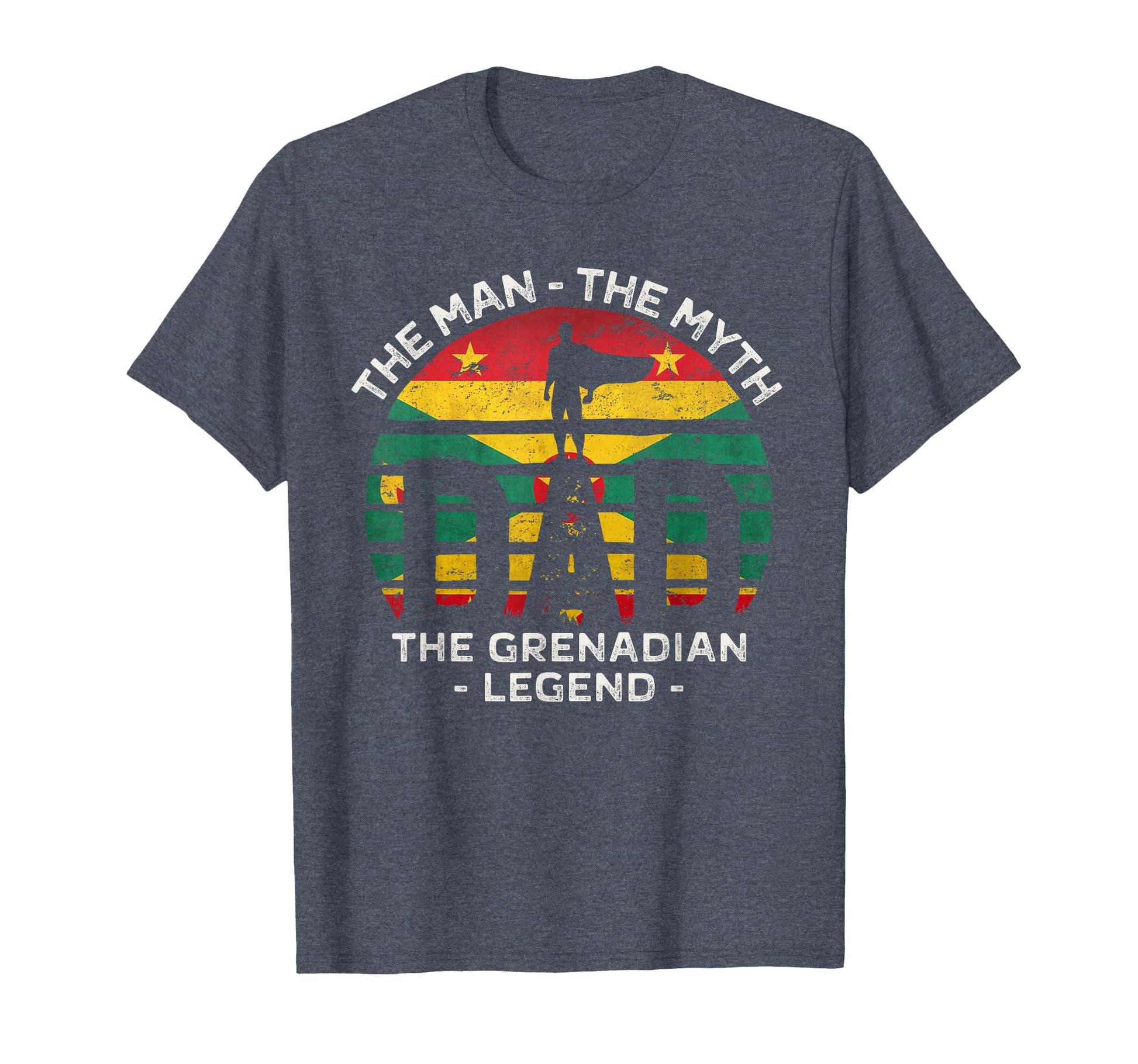 Dad Myth Grenadian Legend Grenada T-Shirt - Minimalist Print Unisex - T-Shirt, Sweatshirt, Hoodie