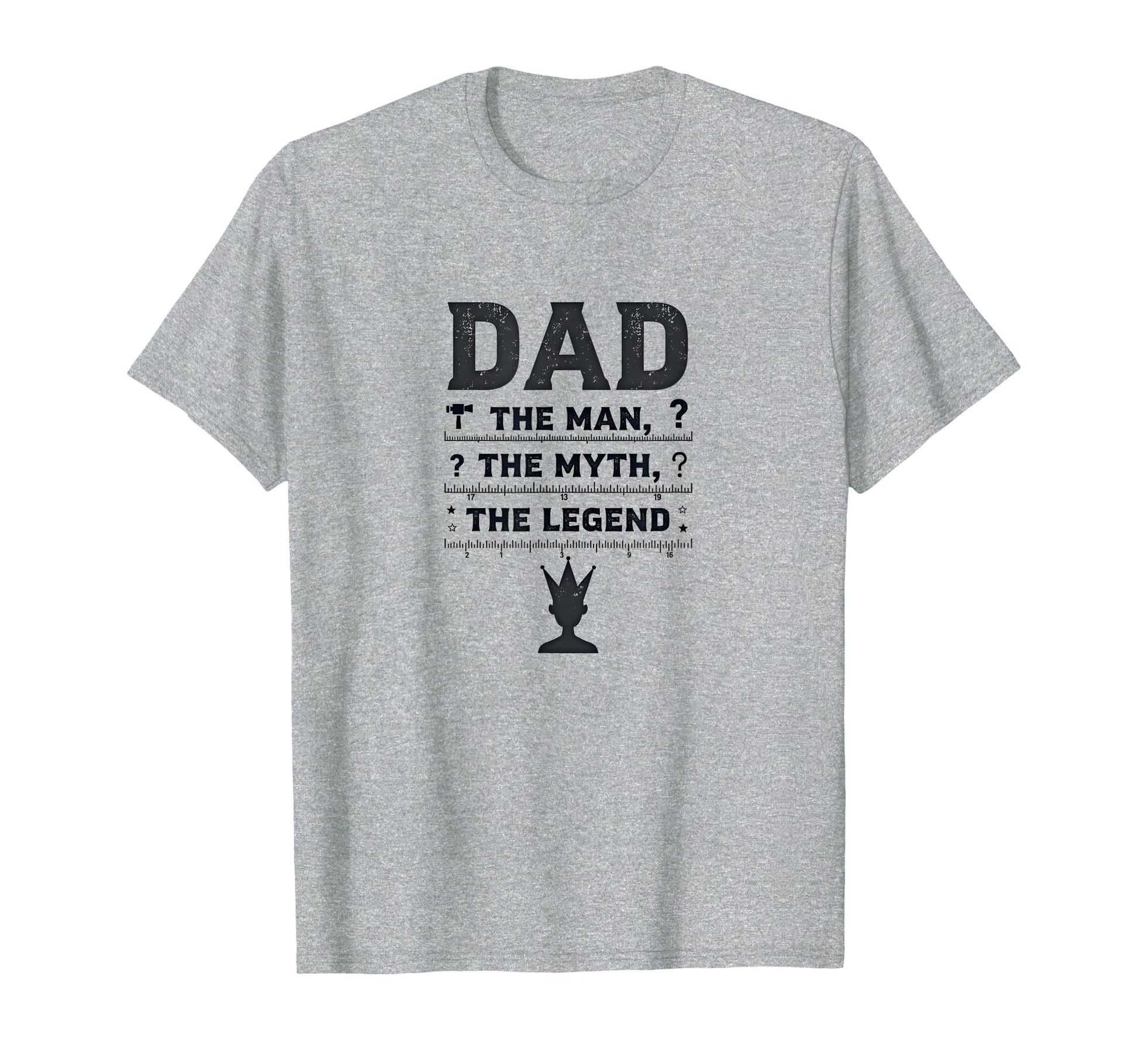 Funny Dads Dad Myth Legend Crown Gift T-Shirt - Streetwear Style Men Women - T-Shirt, Sweatshirt, Hoodie