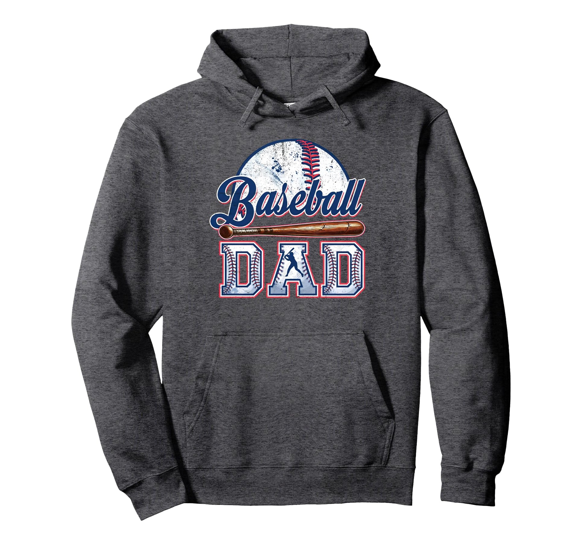 Baseball Dad Happy Fathers Day Sports Hoodie - Fun Novelty Design Unisex - T-Shirt, Sweatshirt, Hoodie