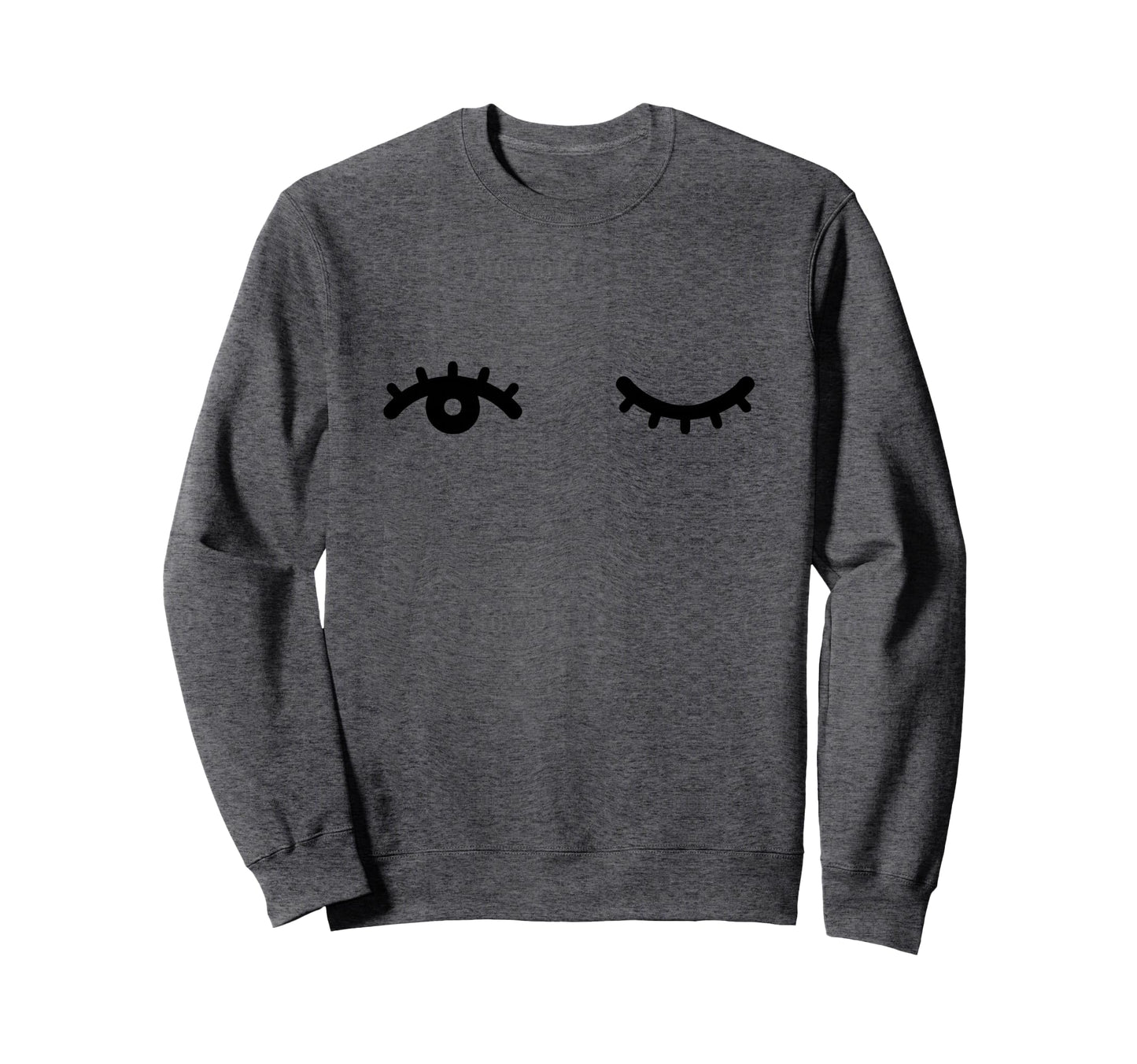 Winking Eye Trend Winky Eyes Eyelash Sweatshirt - Custom Art Print Unisex - T-Shirt, Sweatshirt, Hoodie