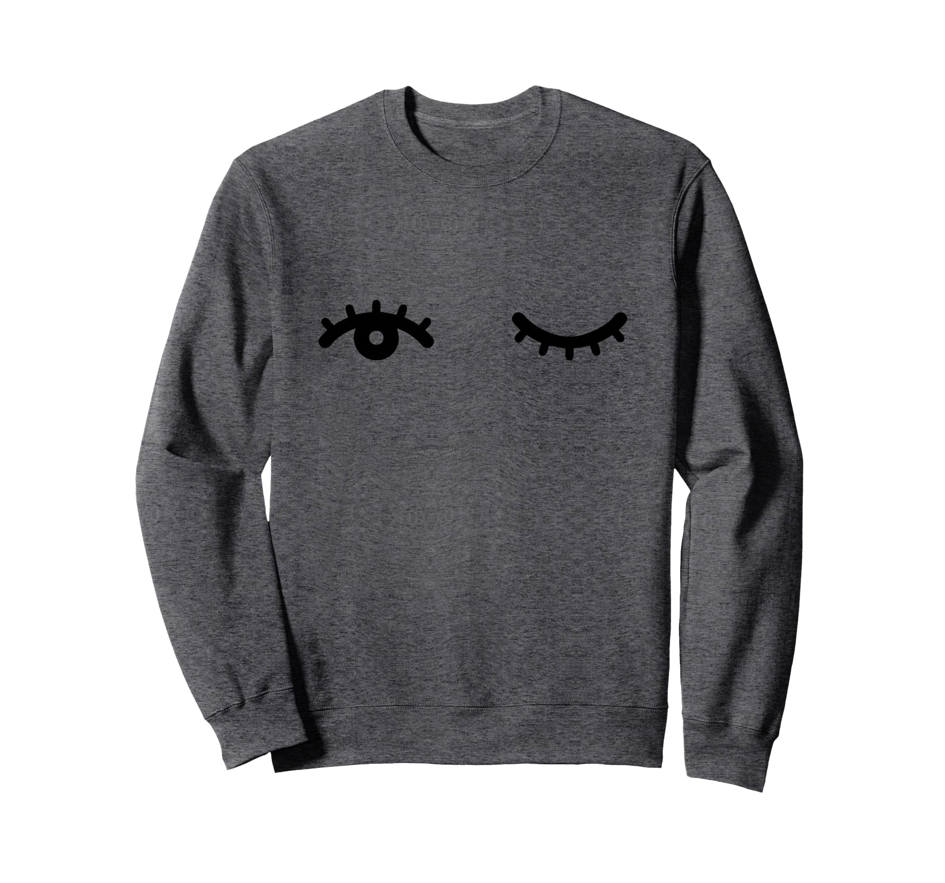 Winking Eye Trend Winky Eyes Eyelash Sweatshirt - Custom Art Print Unisex - T-Shirt, Sweatshirt, Hoodie